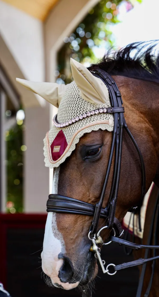 Bonnet anti-mouches champagne plum - EQUITO