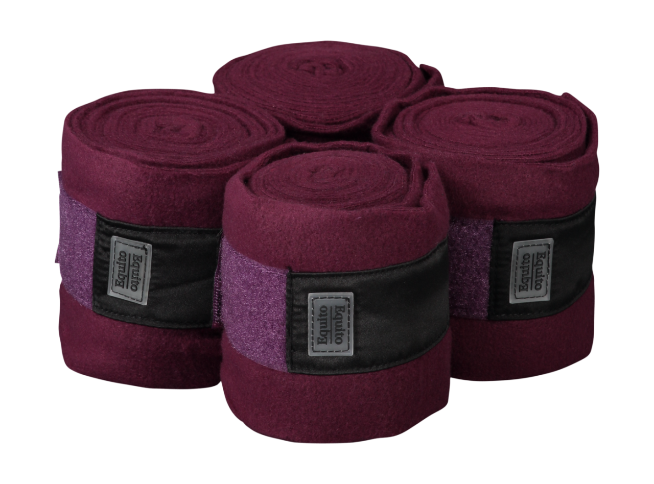 Plum fleece strips - Plum/Rose Gold - Equito