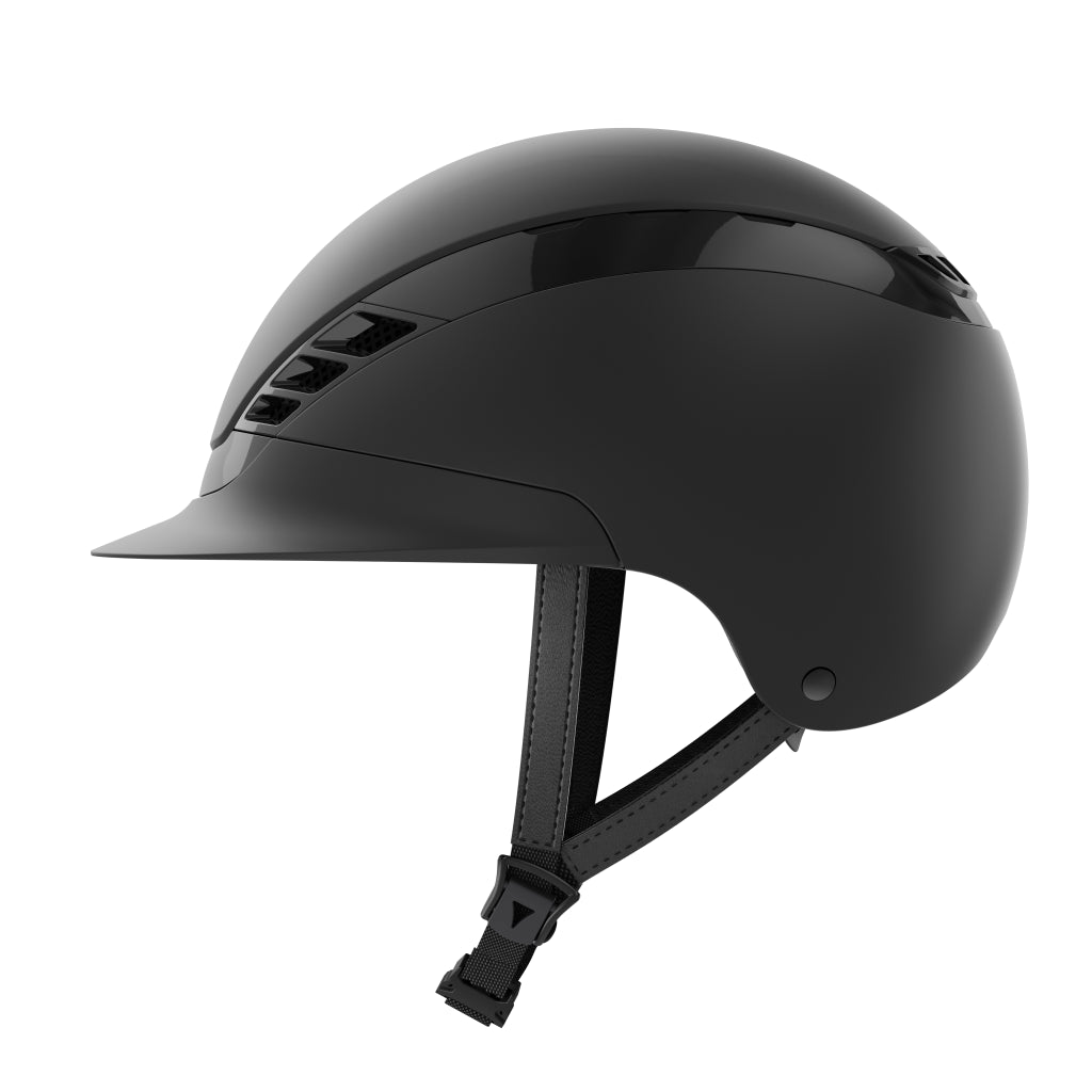 Casque Air Luxe Pure Noir mat visiere simple - Abus