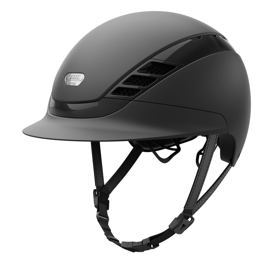 Casque Air Luxe Pure Noir mat visiere simple - Abus