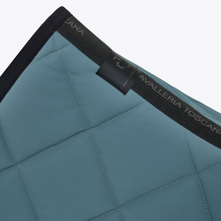 Diamond Quilted Petrol saddle pad - CAVALLERIA TOSCANA