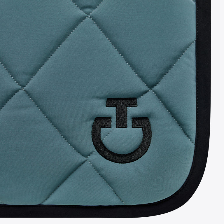 Diamond Quilted Petrol saddle pad - CAVALLERIA TOSCANA