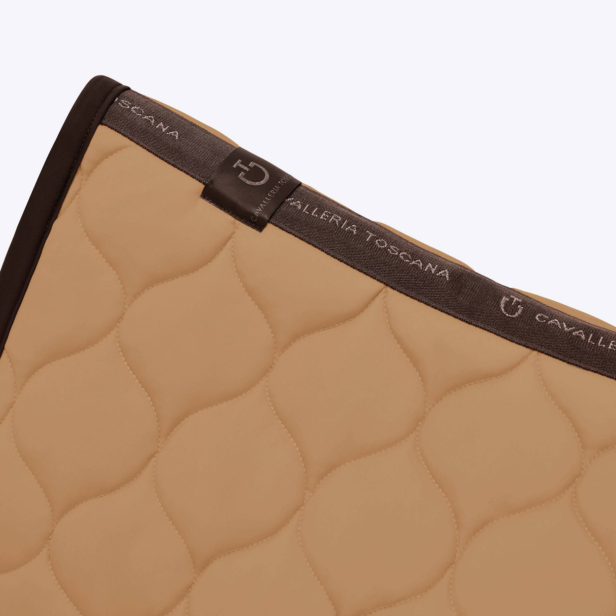 New Circular Quilted Camel saddle pad - CAVALLERIA TOSCANA