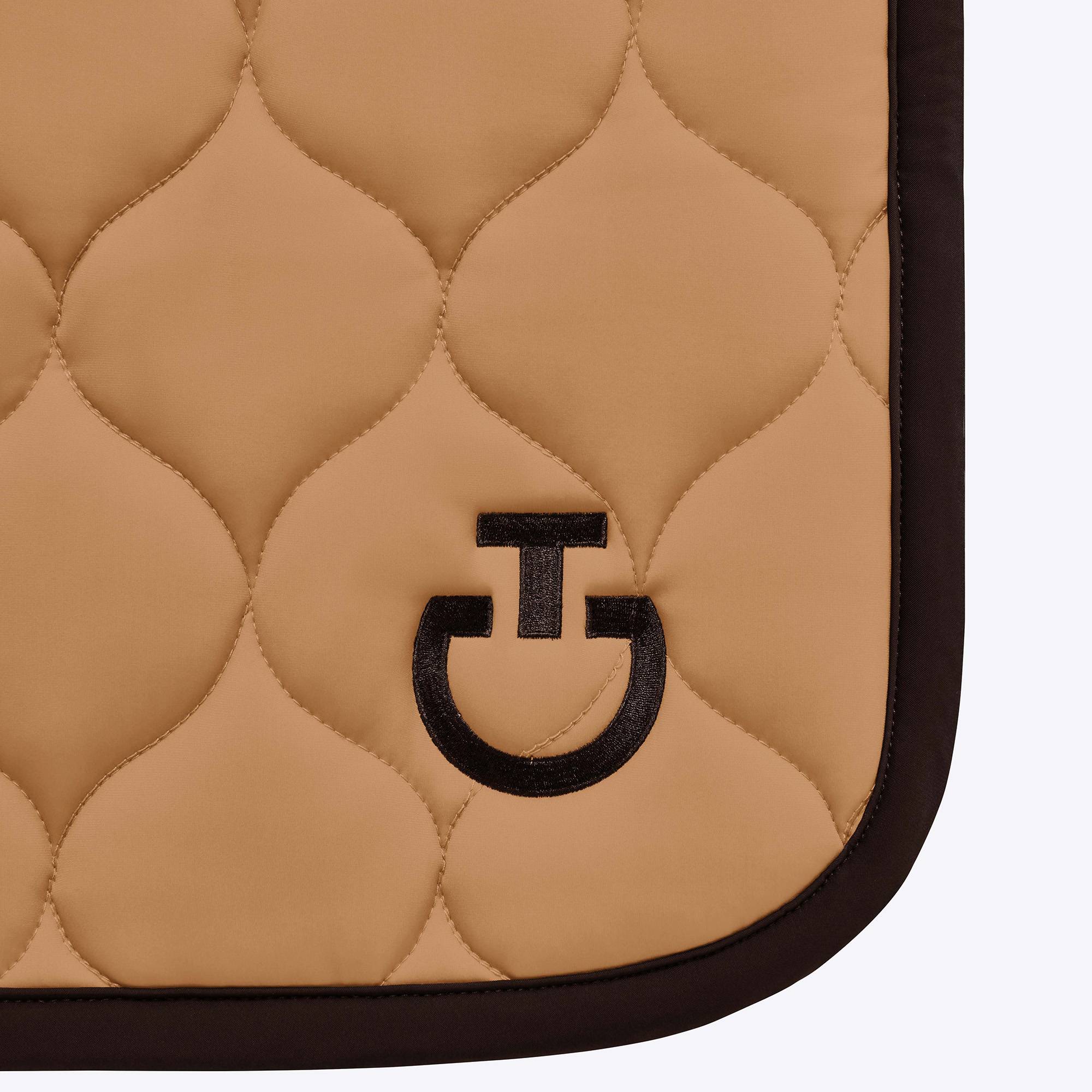 New Circular Quilted Camel saddle pad - CAVALLERIA TOSCANA
