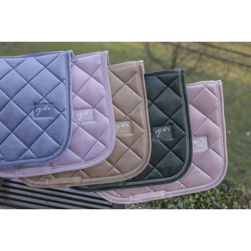 Tapis de selle New Strass vert foncé - PENELOPE COLLECTION