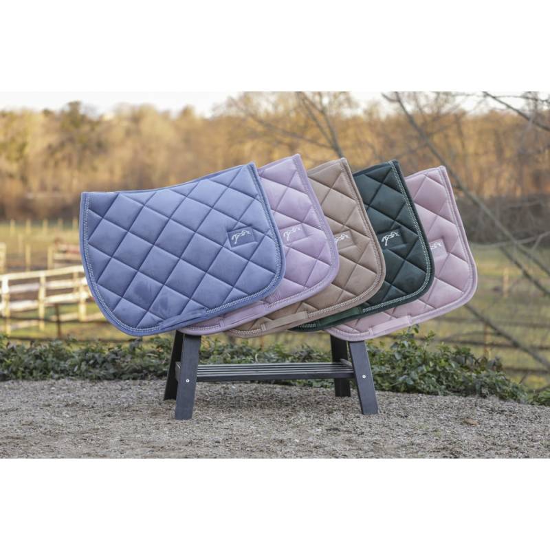 New Strass saddle pad blue gray - PENELOPE COLLECTION