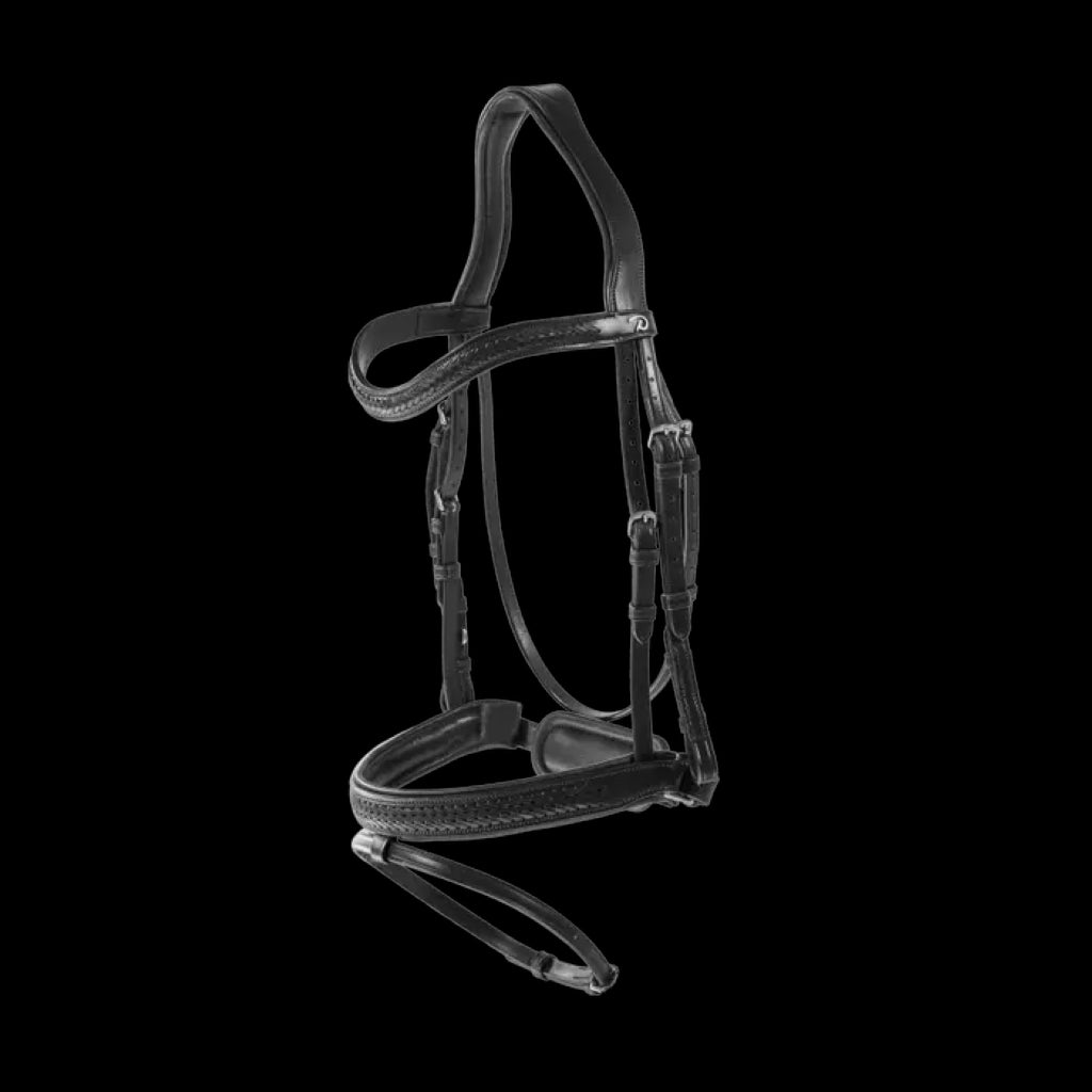 Bridon muserolle pull back tressée - Dy&