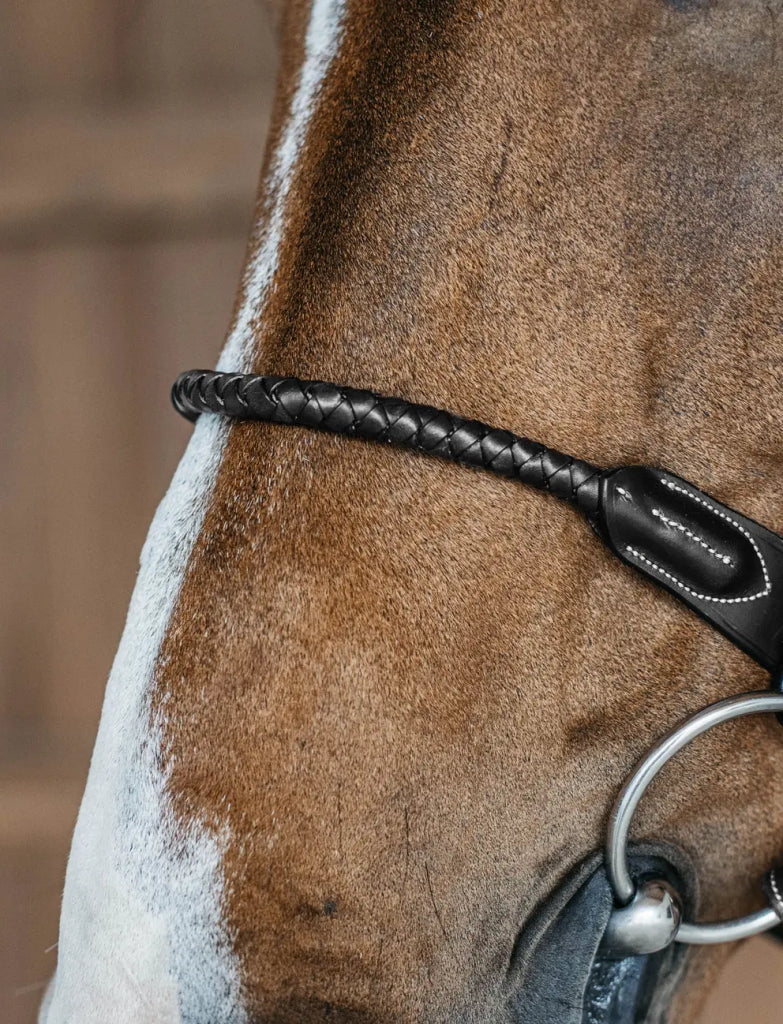 Round braided combined noseband bridle - Dy&