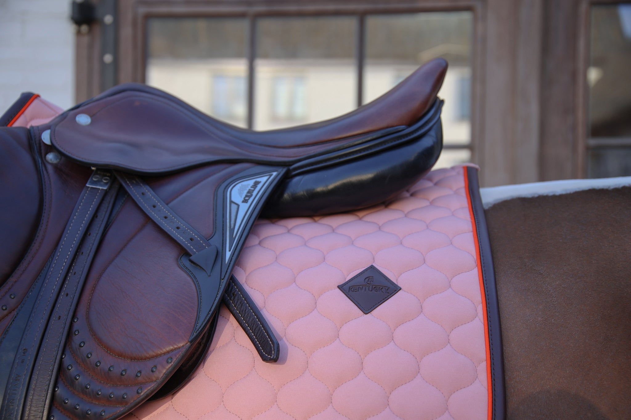 Tapis de selle Onion Quilt Neon Leather Mixte - Kentucky
