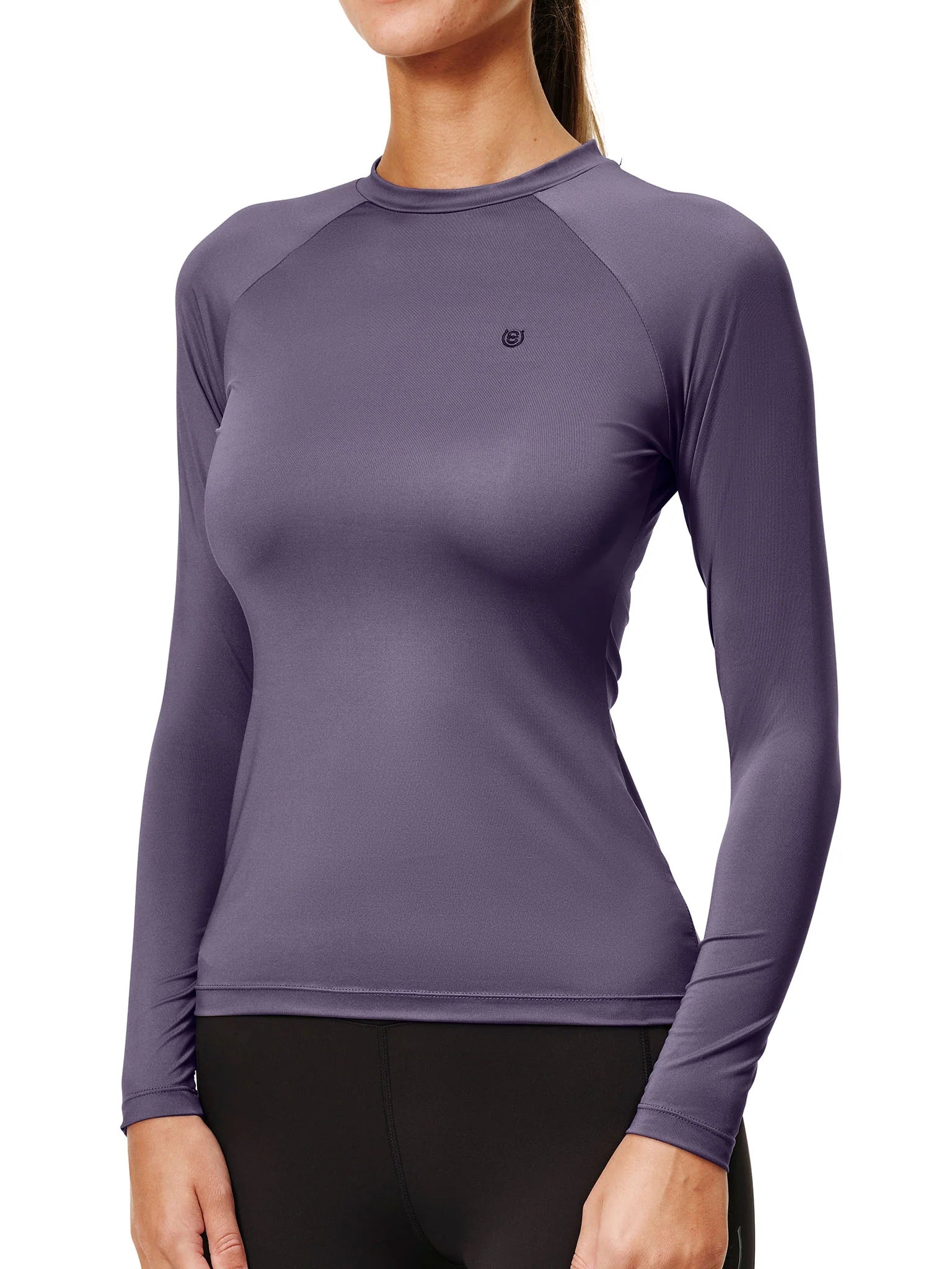 Top Base Layer Dynamic Dark Violet Manches longues - Equestrian Stockholm