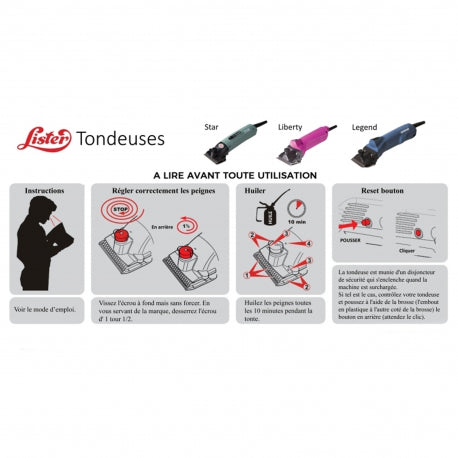 Tondeuse Legend - Lister