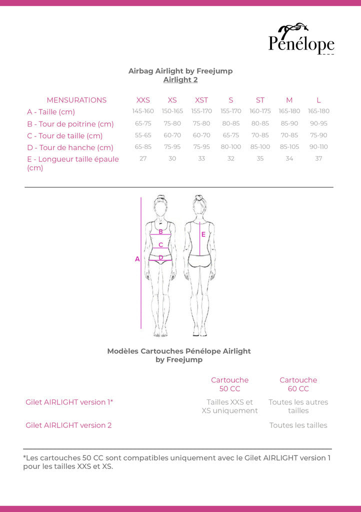 Gilet Airbag Airlight 2 - Pénélope Collection