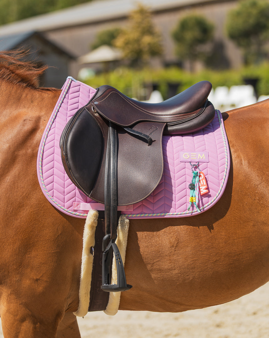 Tapis de selle PASTA Mixte Rose - GEM