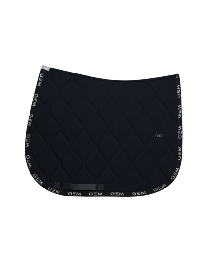 Tapis de selle LOVE Obstacle Bleu argent - GEM