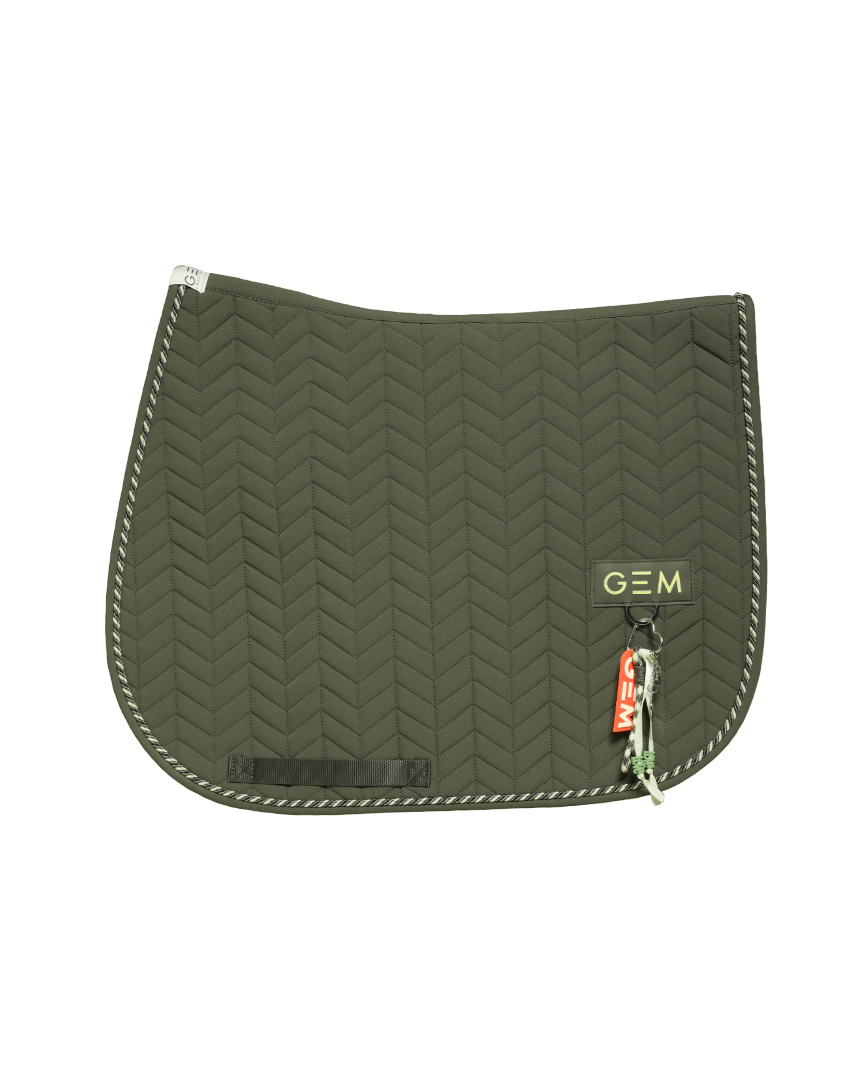 Tapis de selle PASTA Mixte Kaki - GEM