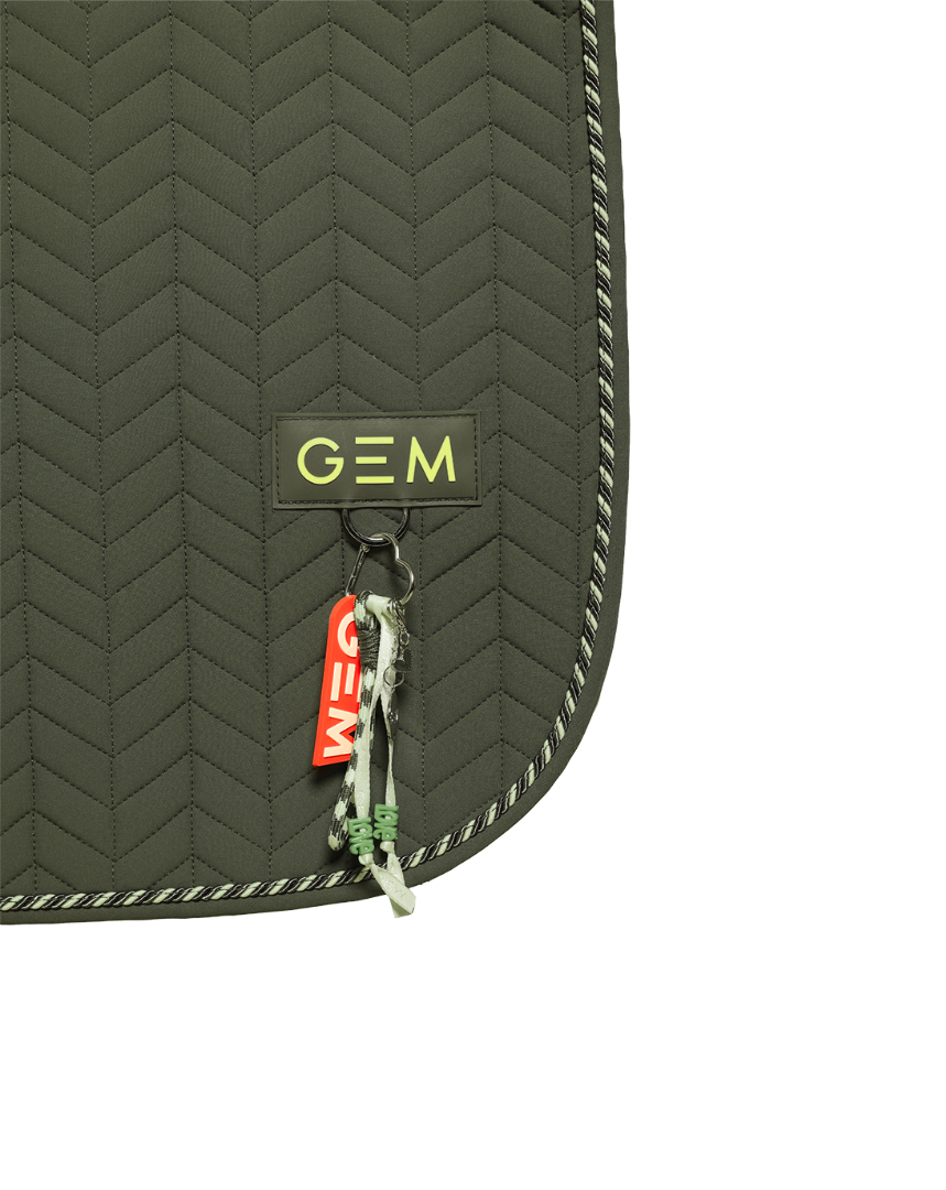 Tapis de selle PASTA Mixte Kaki - GEM