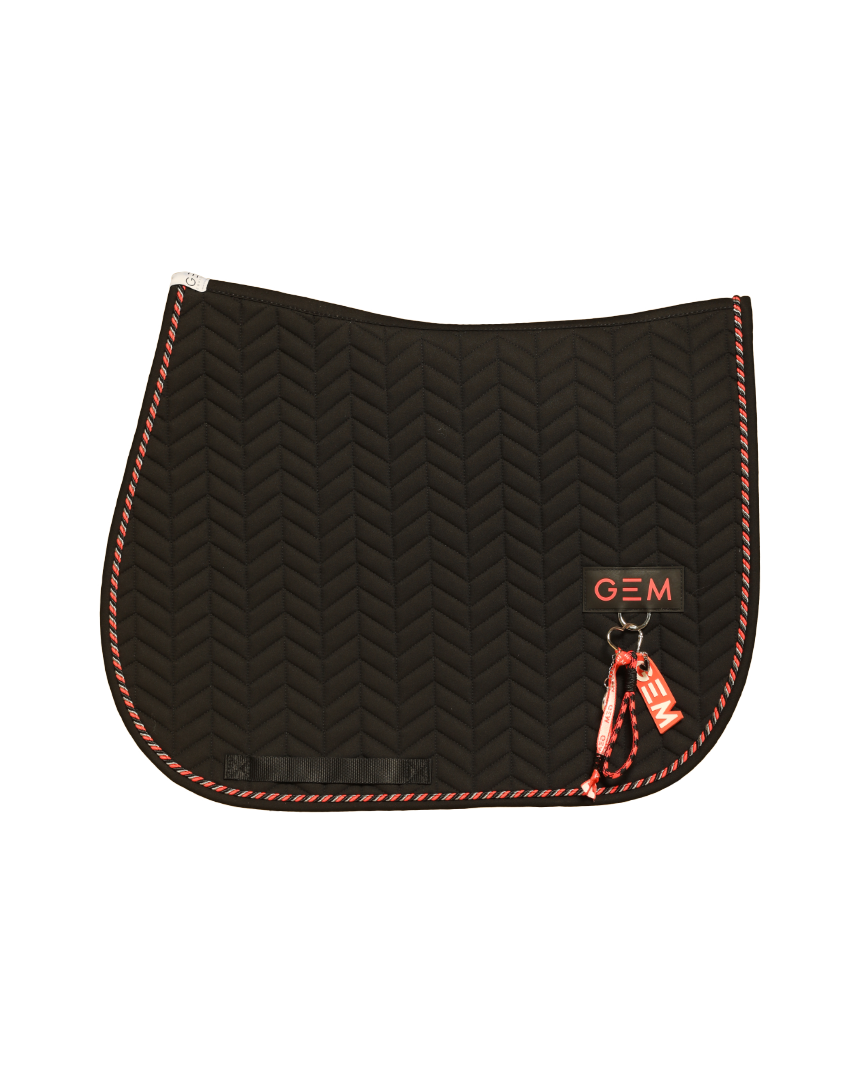 Tapis de selle PASTA nixte noir - GEM