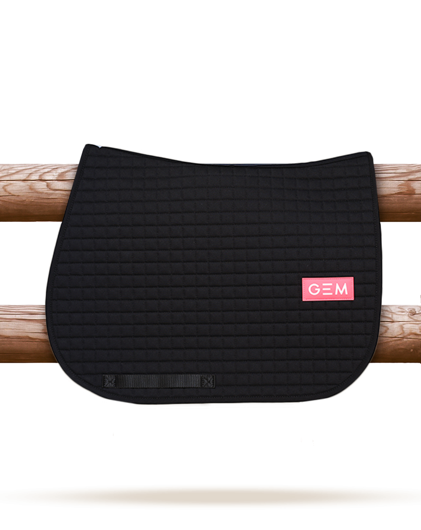 Tapis de selle Obstacle LEO Noir - GEM
