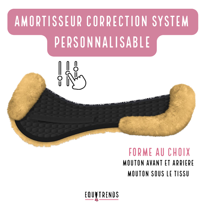 Amortisseur CORRECTION SYSTEM mouton integral PERSONNALISABLE - Mattes