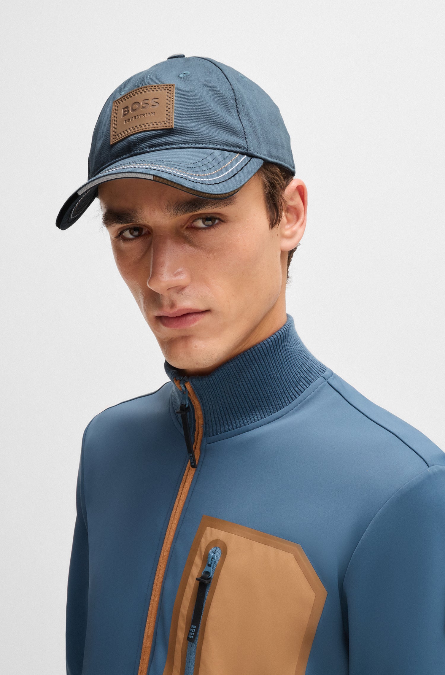 Casquette Vintage Patch cuir - Boss Equestrian