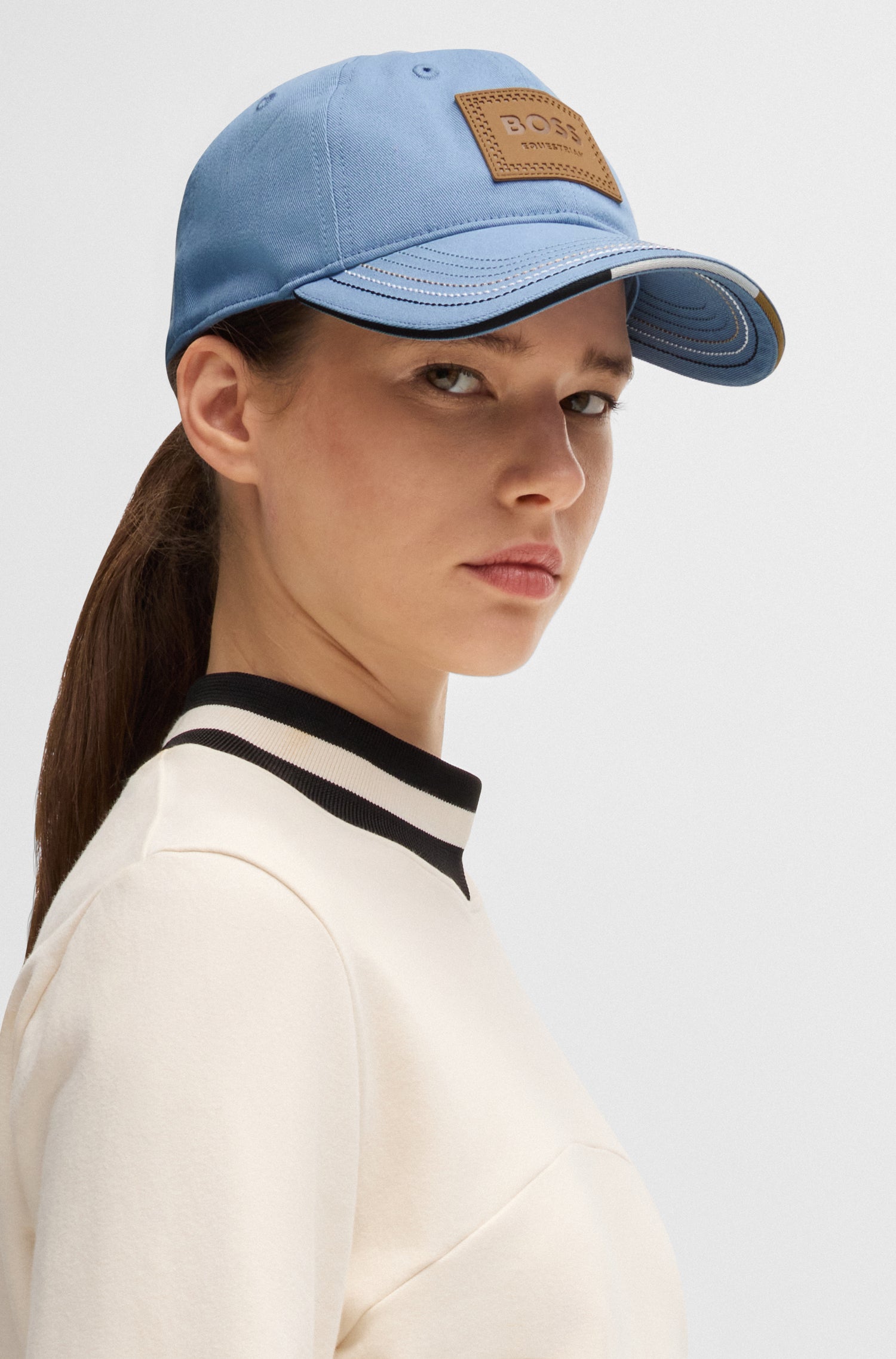 Casquette Vintage Patch cuir - Boss Equestrian