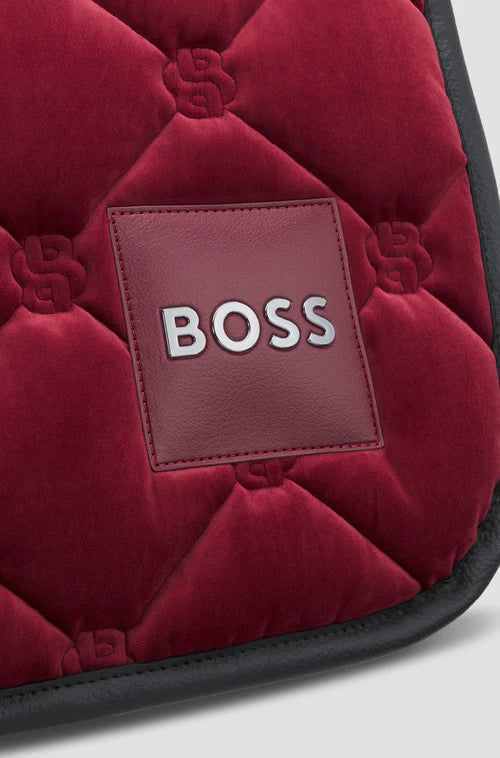 Tapis de selle Velours Carbernet Mixte - Boss Equestrian