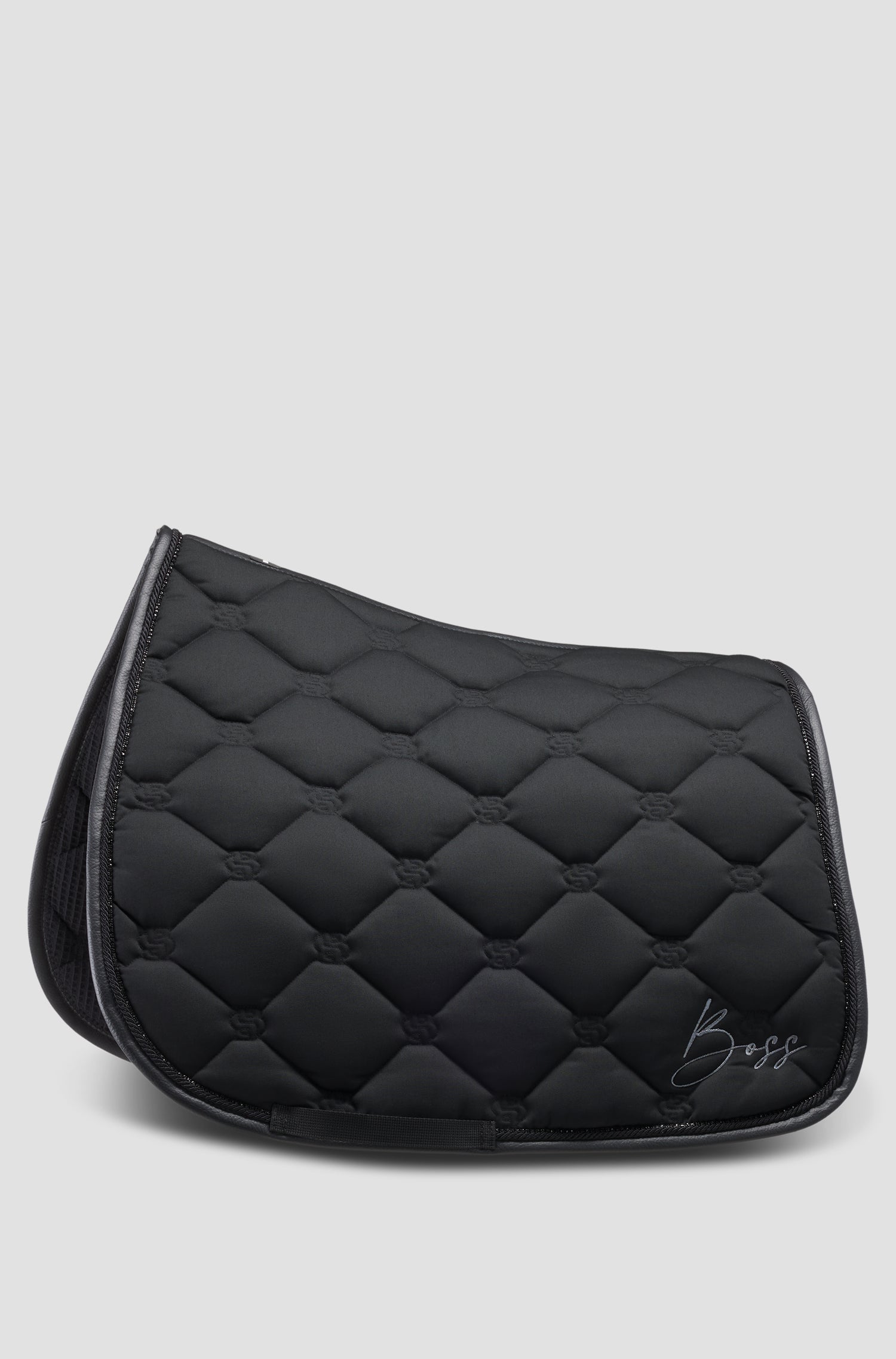 Tapis de selle Glitter Noir Dressage - Boss Equestrian