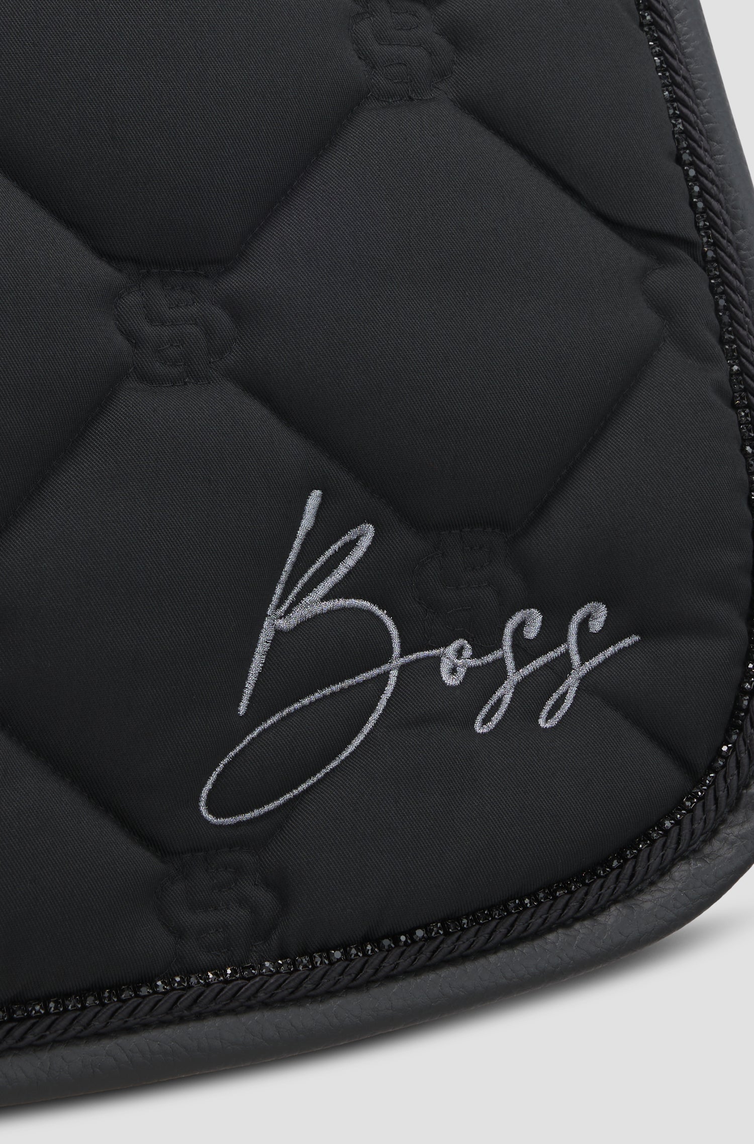 Tapis de selle Glitter Noir Dressage - Boss Equestrian