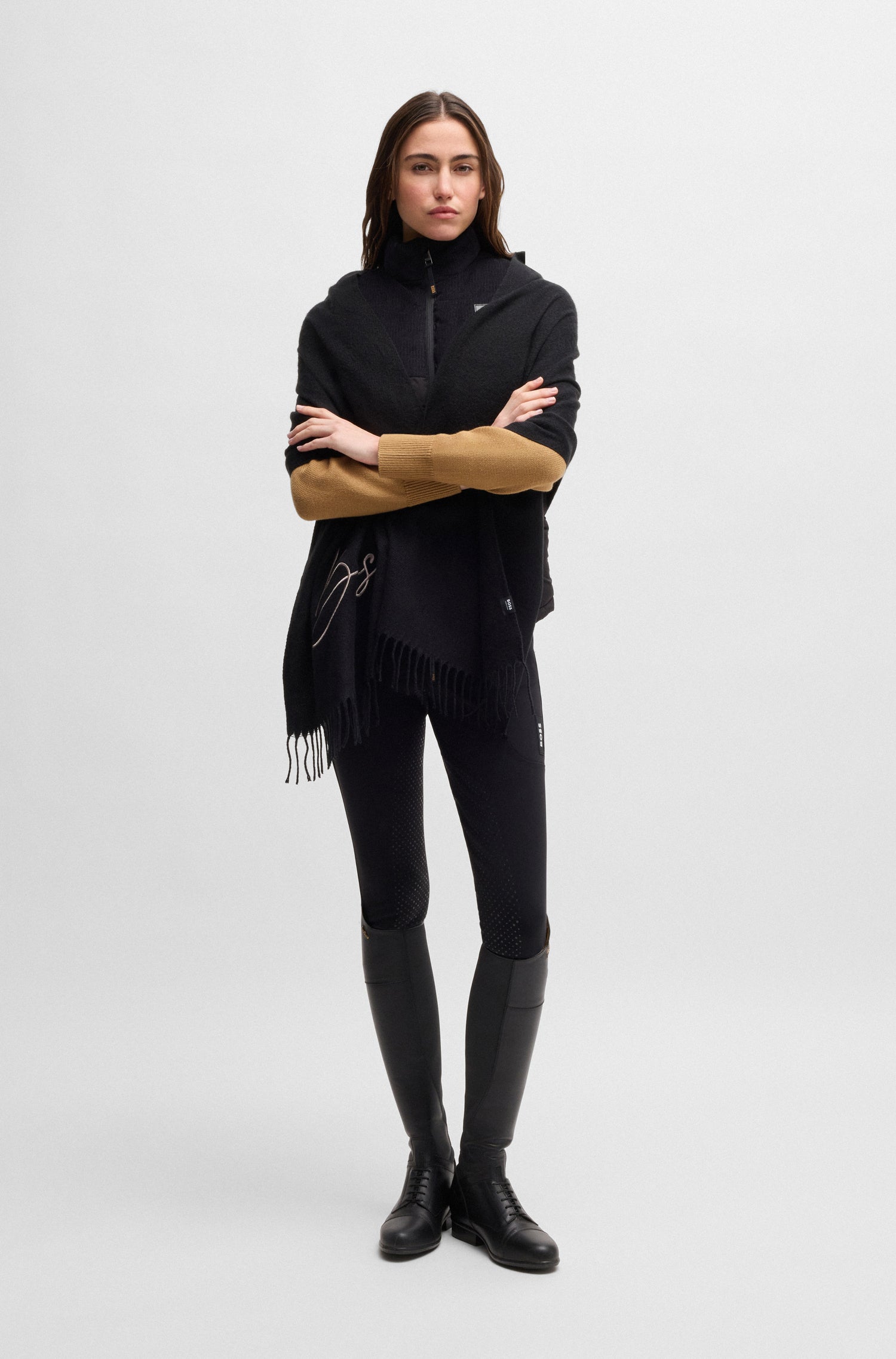 Echarpe Logo Noir - Boss Equestrian