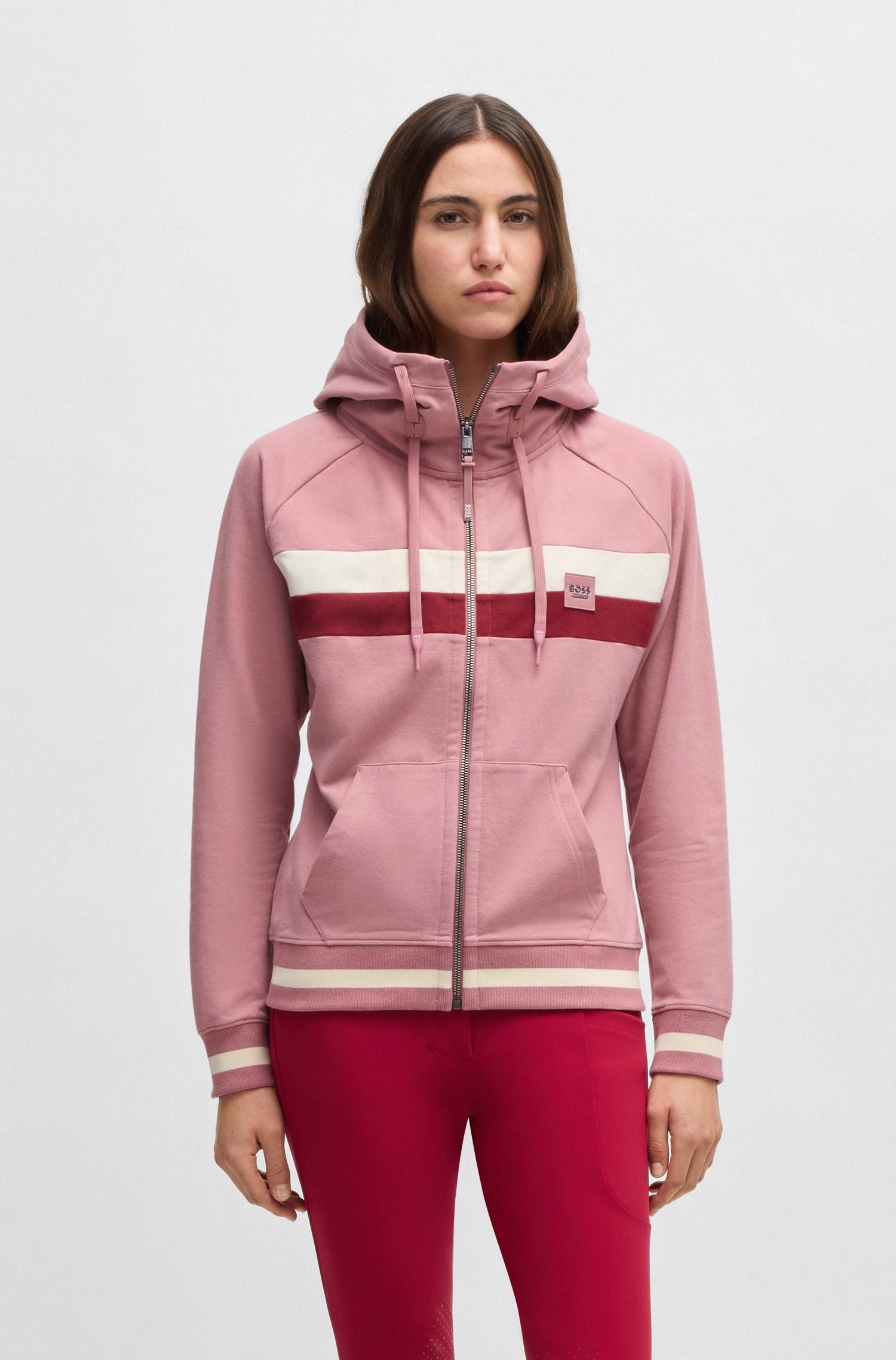 Sweat Zippé Riva rose AW25 - Boss Equestrian