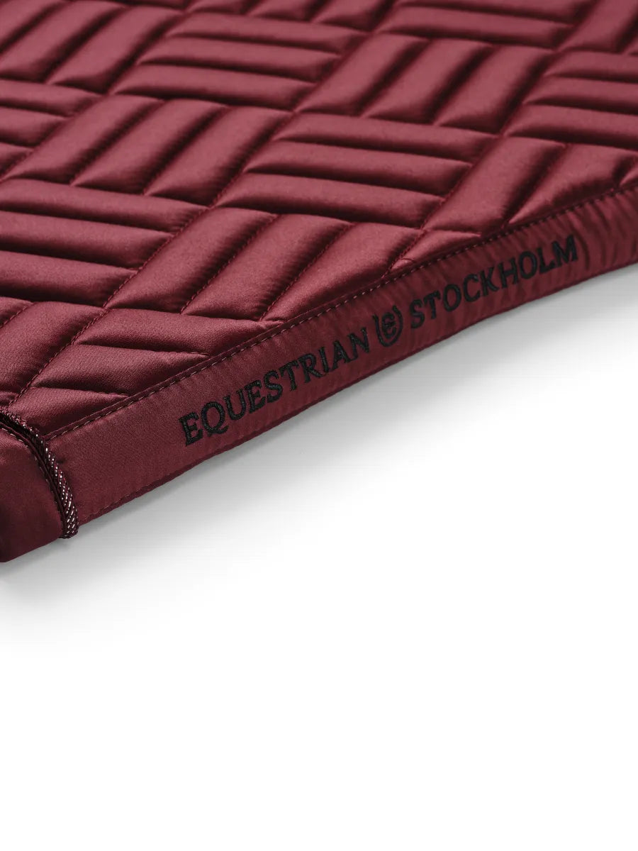 Tapis de selle Modern Bordeaux MIXTE - Equestrian Stockholm