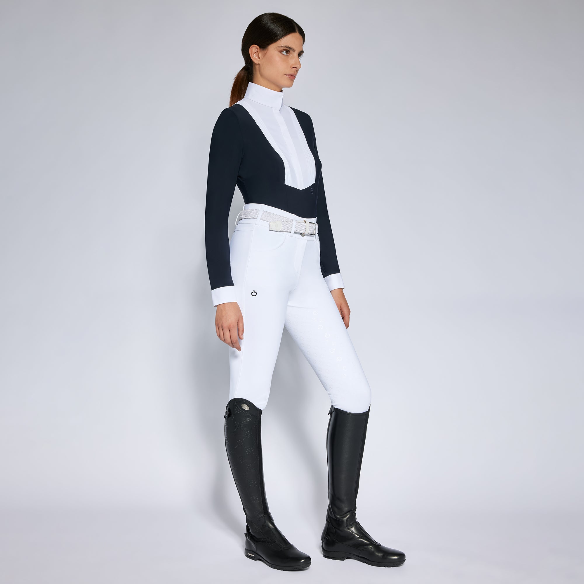 Polo de concours manches longues American shirt - CAVALLERIA TOSCANA