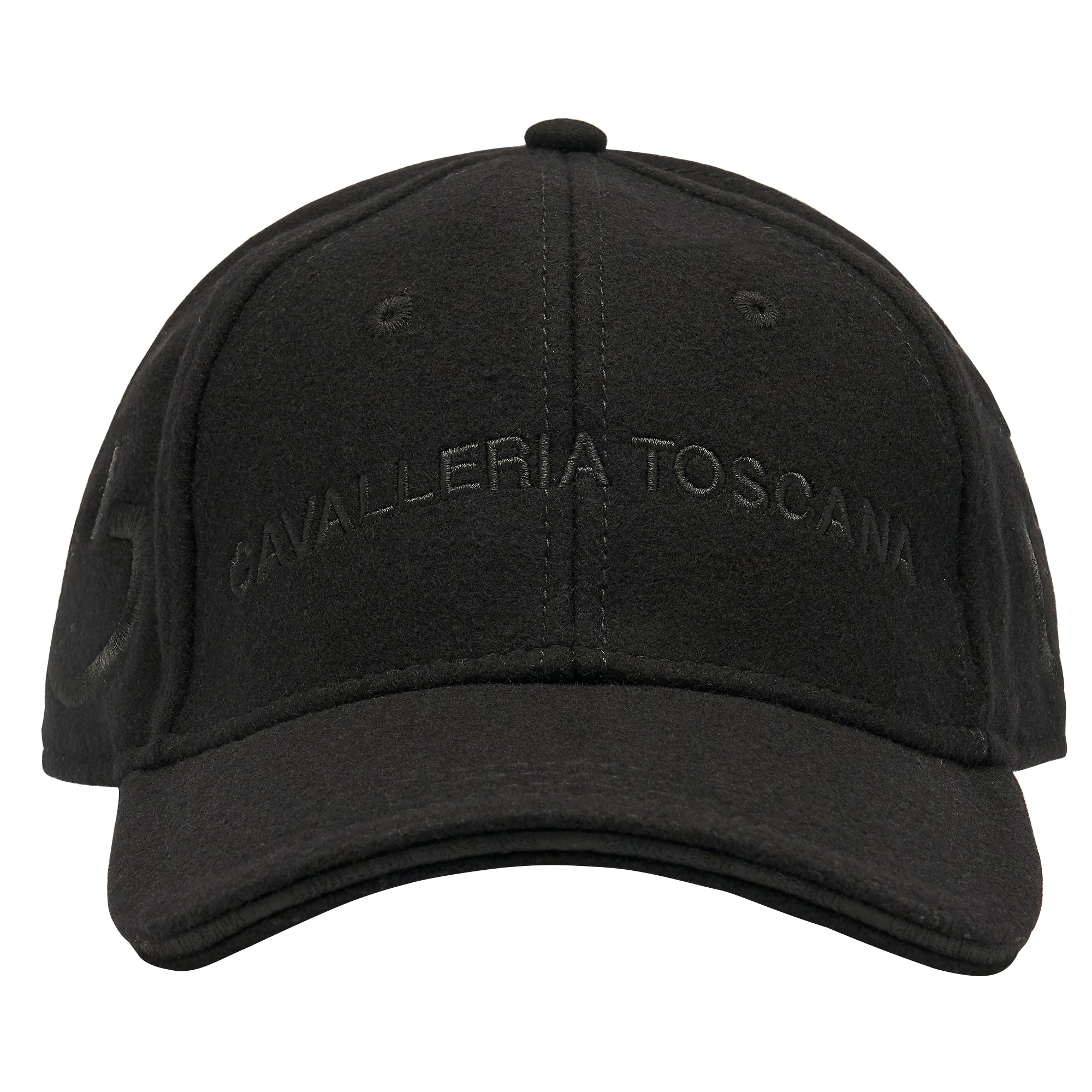 Casquette Baseball en Laine Noir - CAVALLERIA TOSCANA