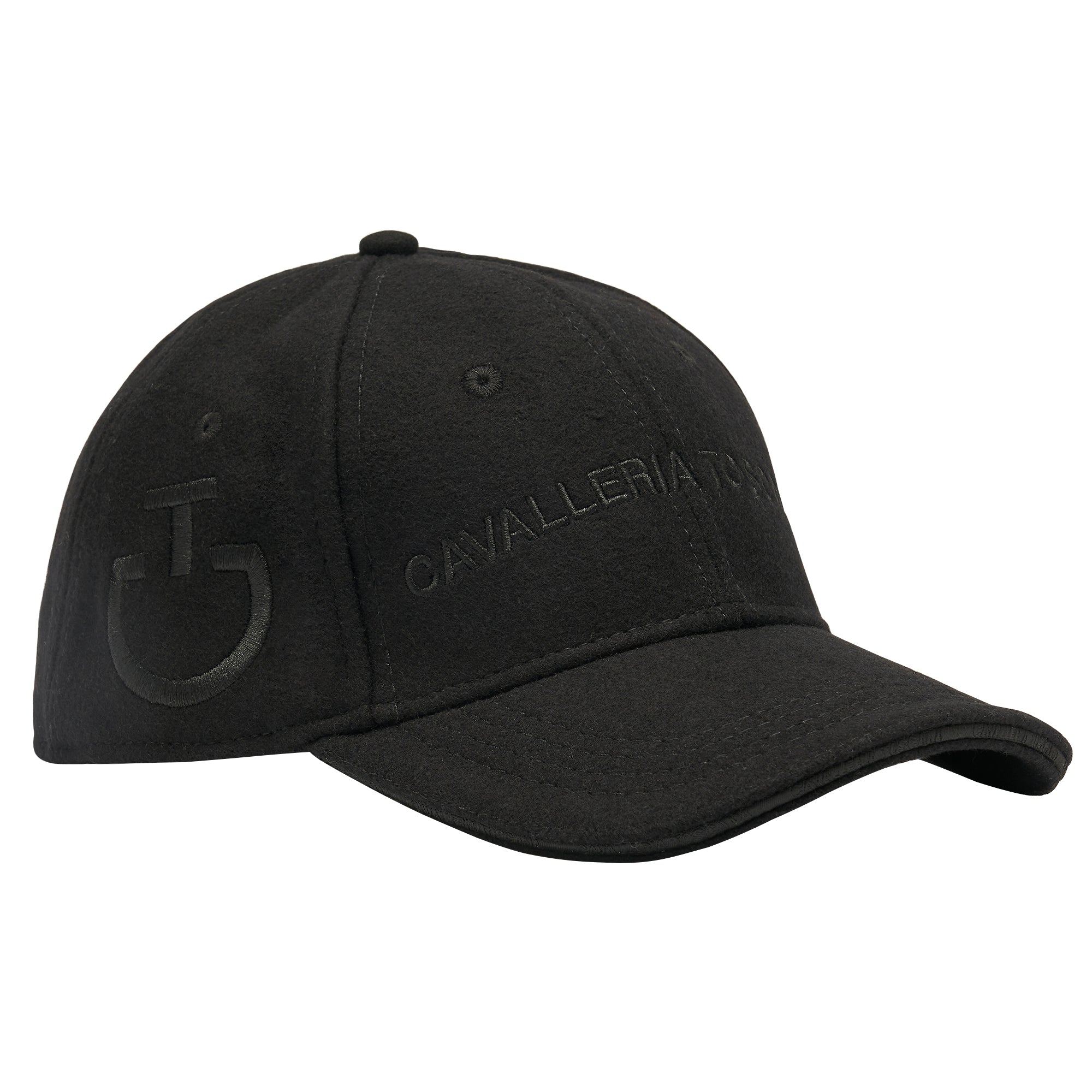 Casquette Baseball en Laine Noir - CAVALLERIA TOSCANA