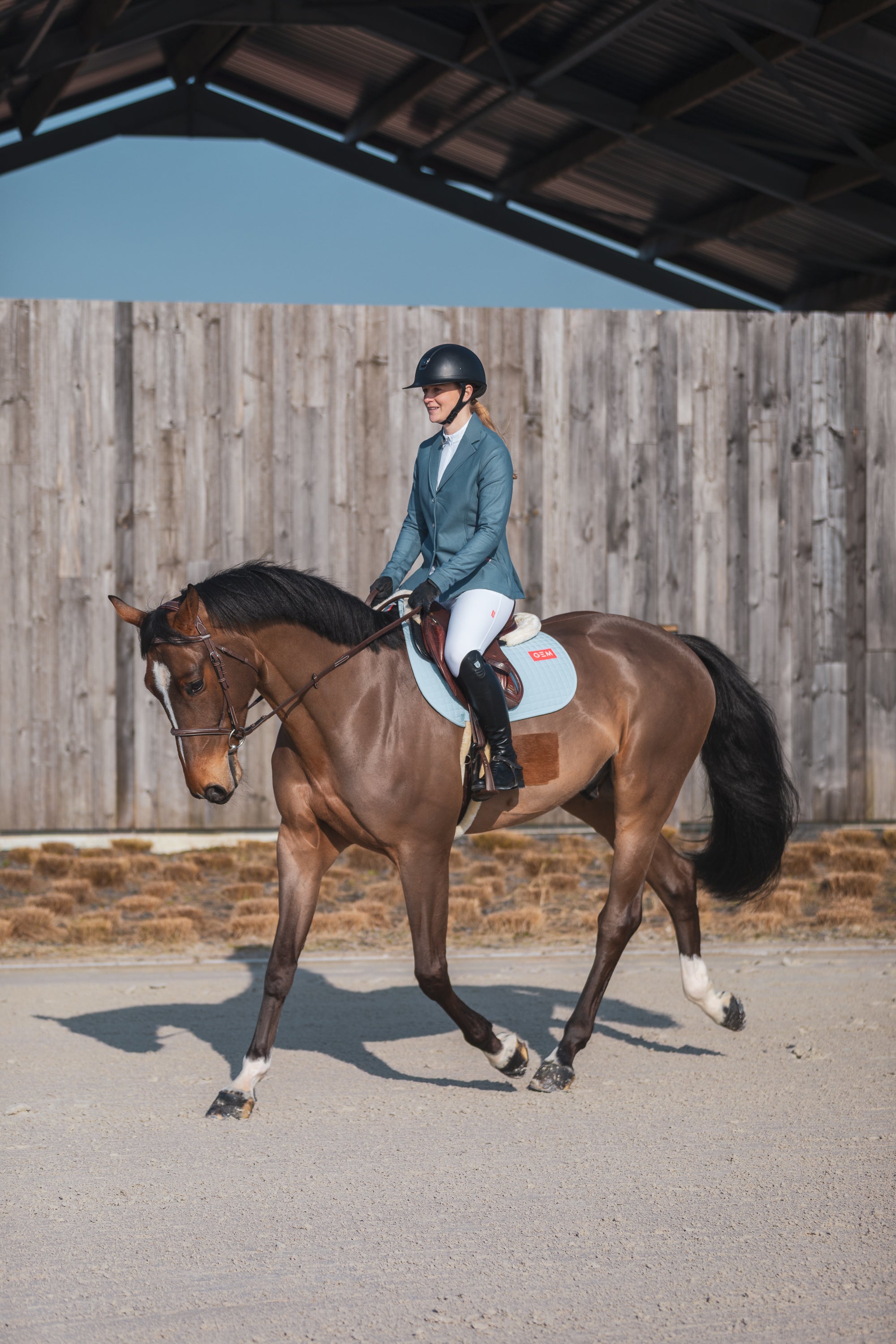 Tapis de selle Obstacle LEO Bleu ciel - GEM