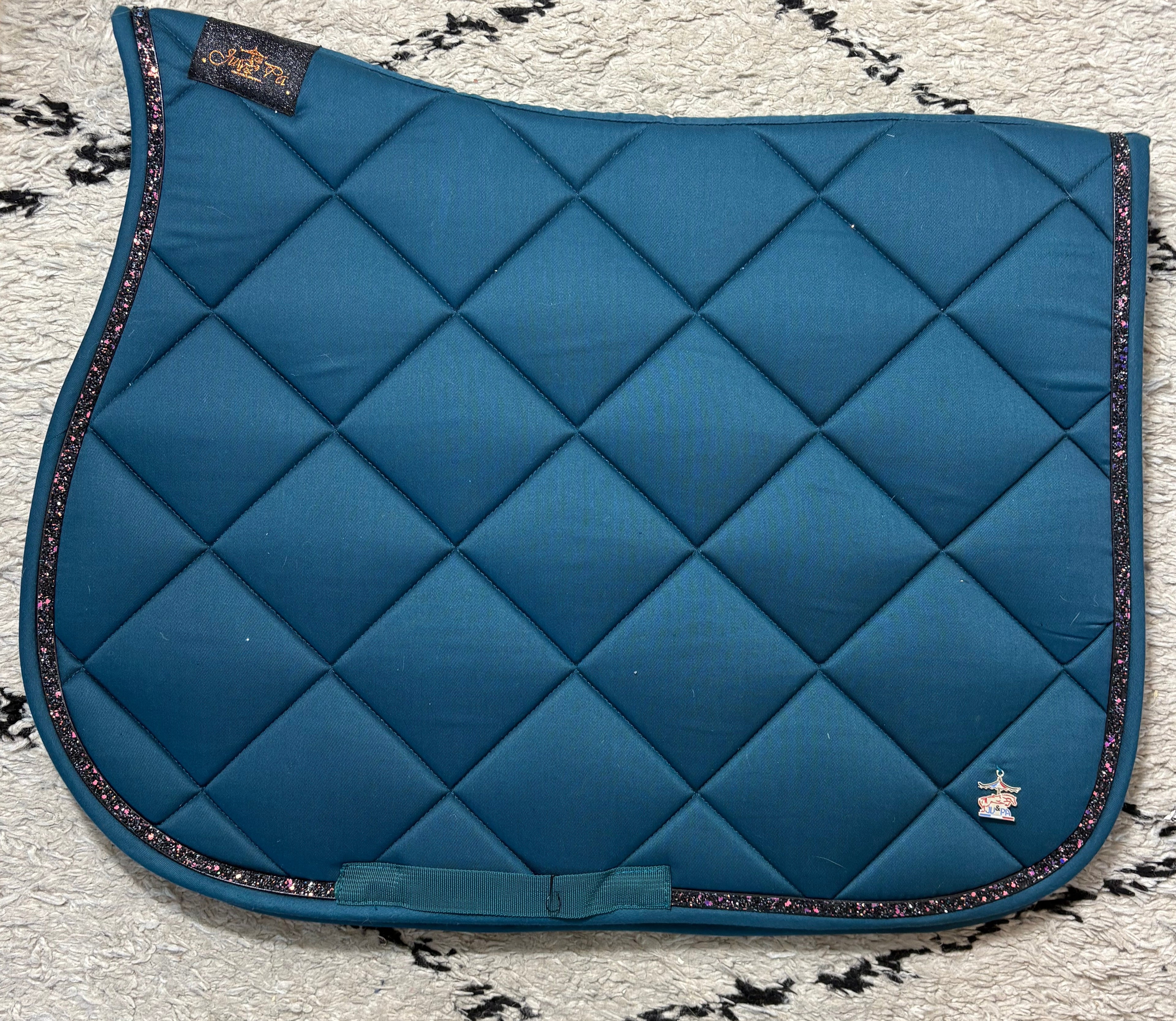 Tapis de selle Bleu canard - Ju & Pa