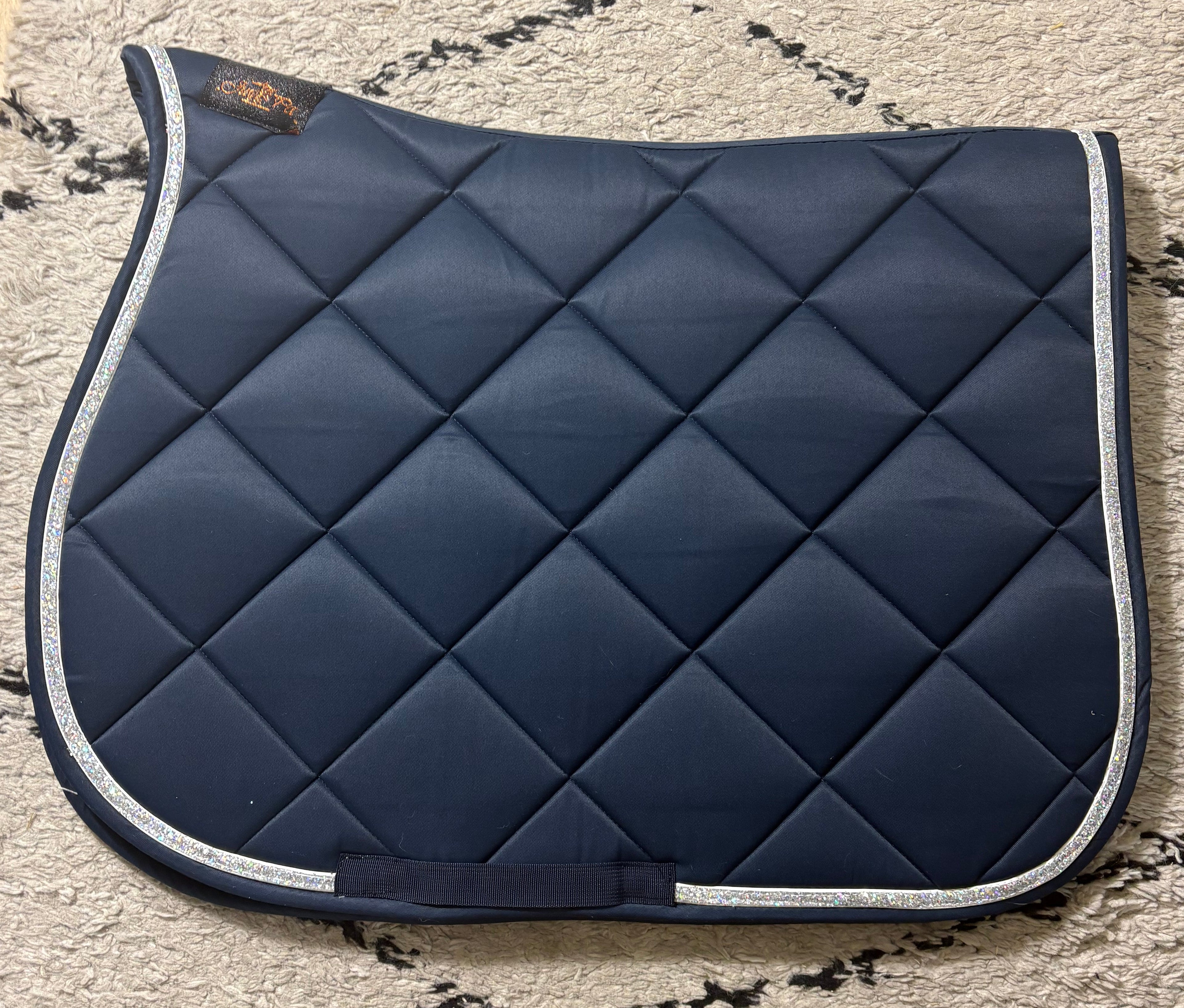 Tapis de selle Bleu argent - Ju & Pa