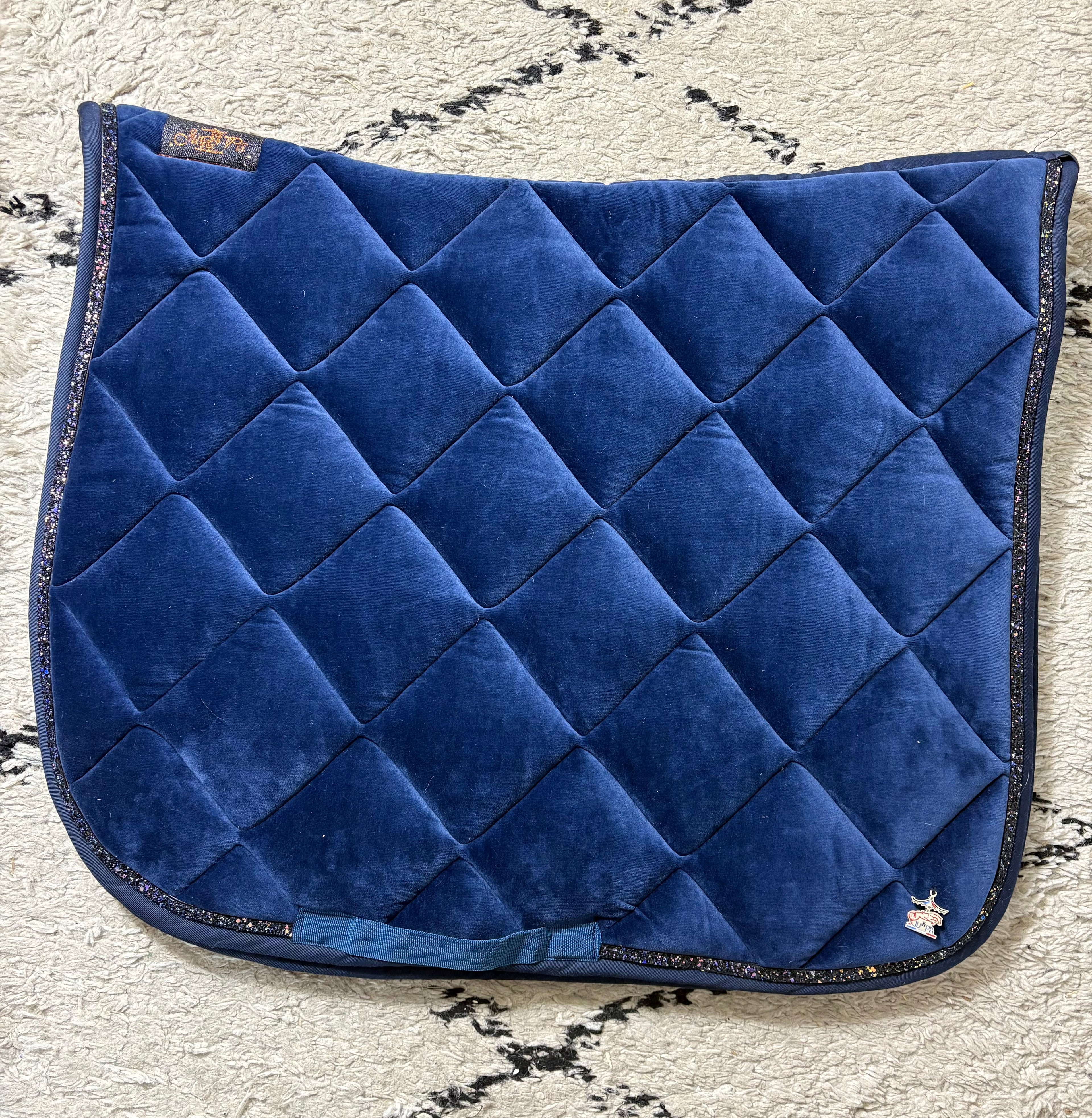 Tapis de selle velours DRESSAGE - Ju & Pa
