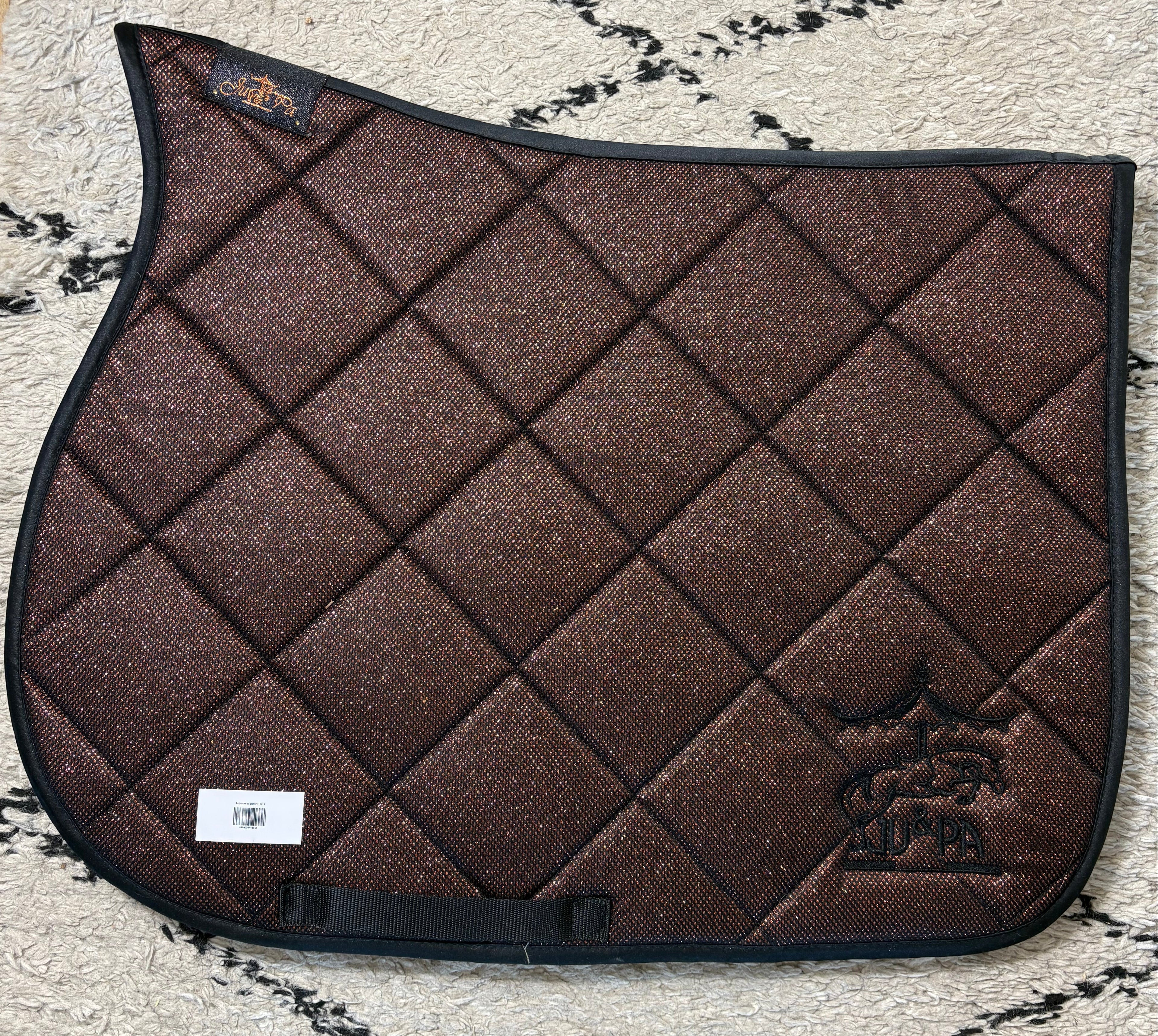 Tapis de selle Glitter Marron - Ju & Pa