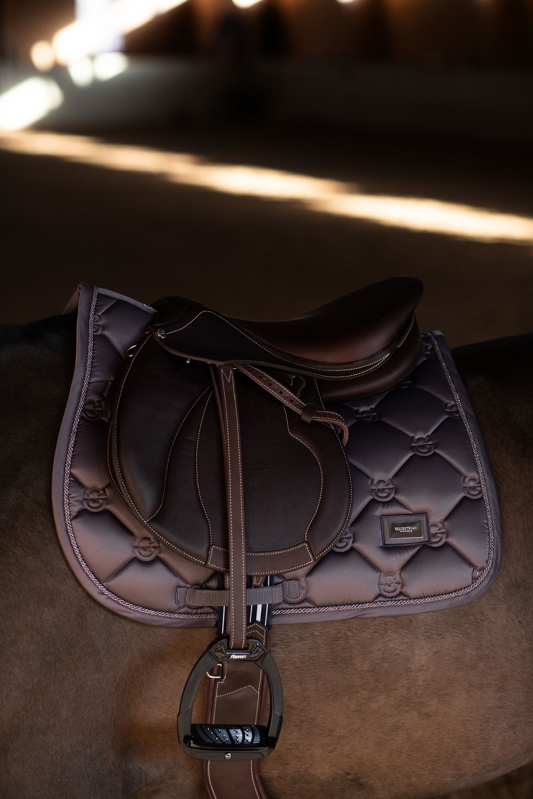 Tapis de selle Dark Violet MIXTE - Equestrian Stockholm