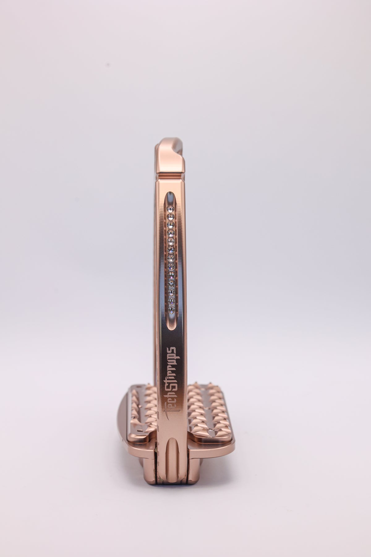 Etriers Untamed Leopard edition limitée Rose Swarovski - Tech Stirrup