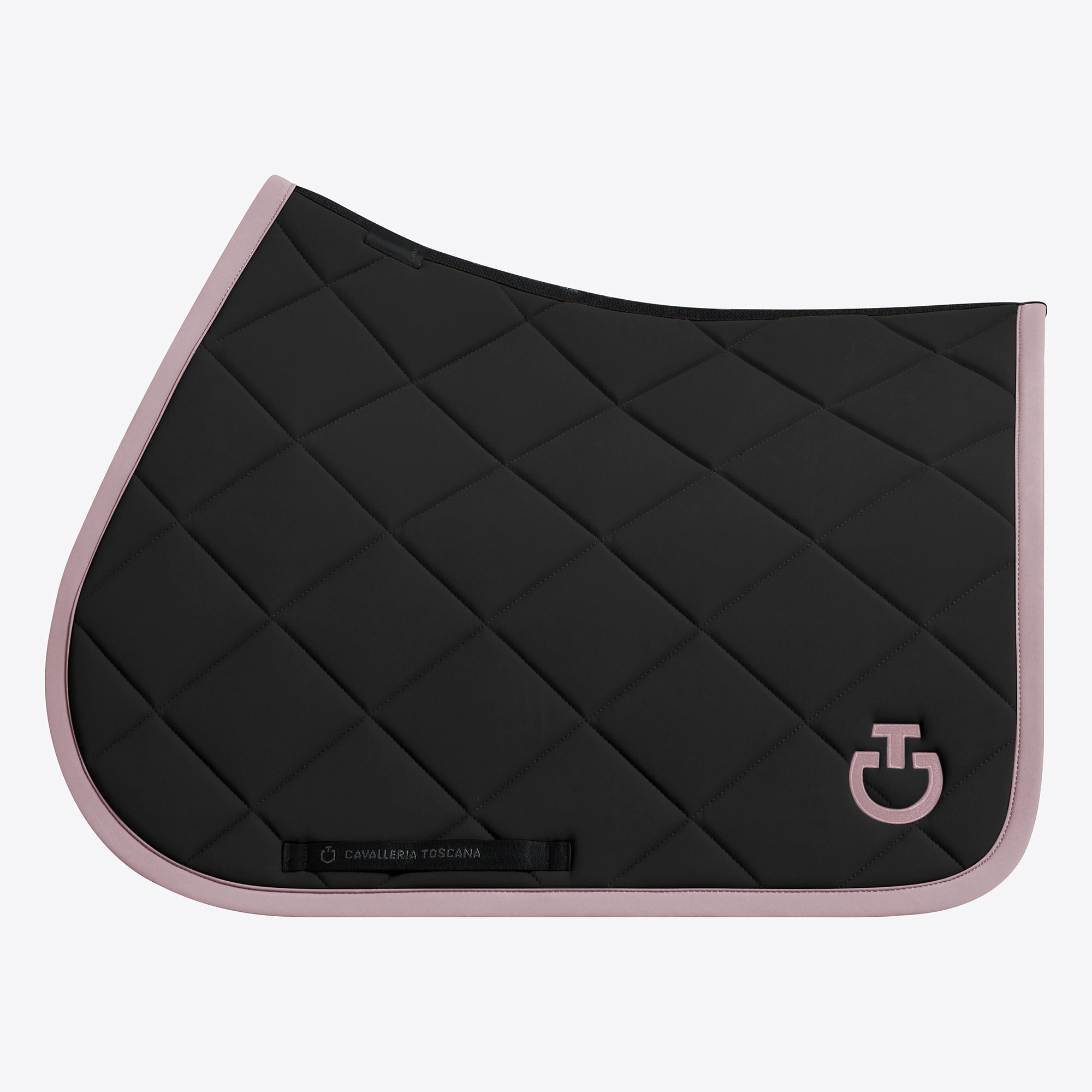 Tapis de selle Diamond Noir bord Rose CSO - CAVALLERIA TOSCANA
