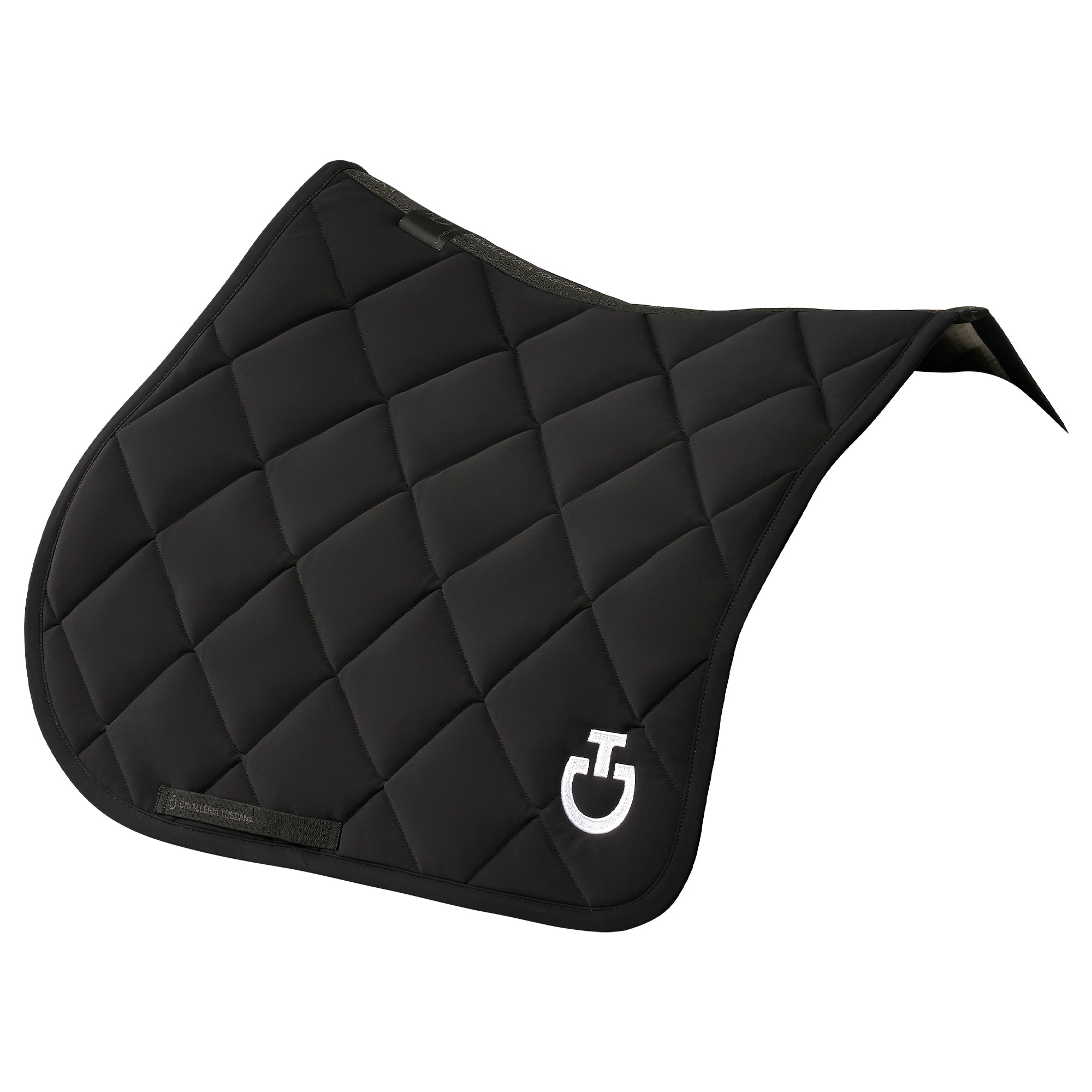 Tapis de selle Diamond Noir Logo Blanc CSO - CAVALLERIA TOSCANA