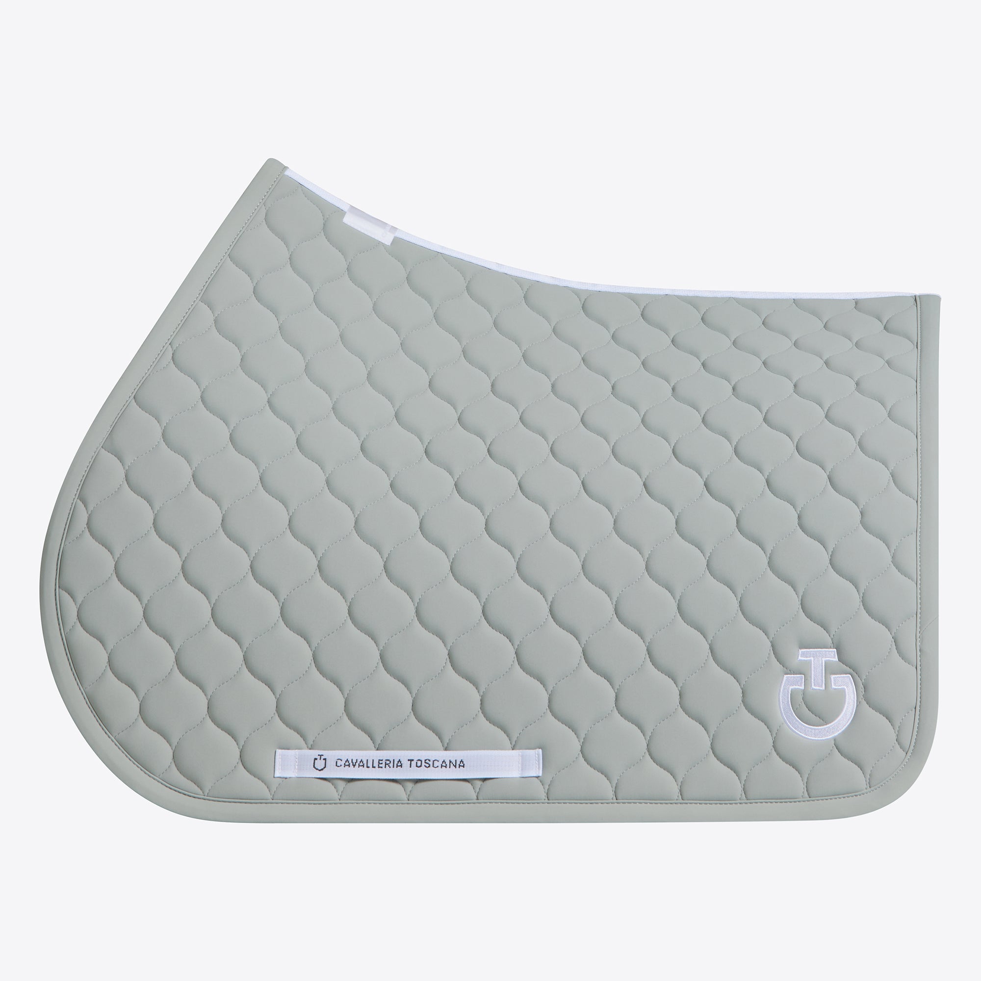 Tapis de selle Circular Quilted Gris clair CSO - CAVALLERIA TOSCANA