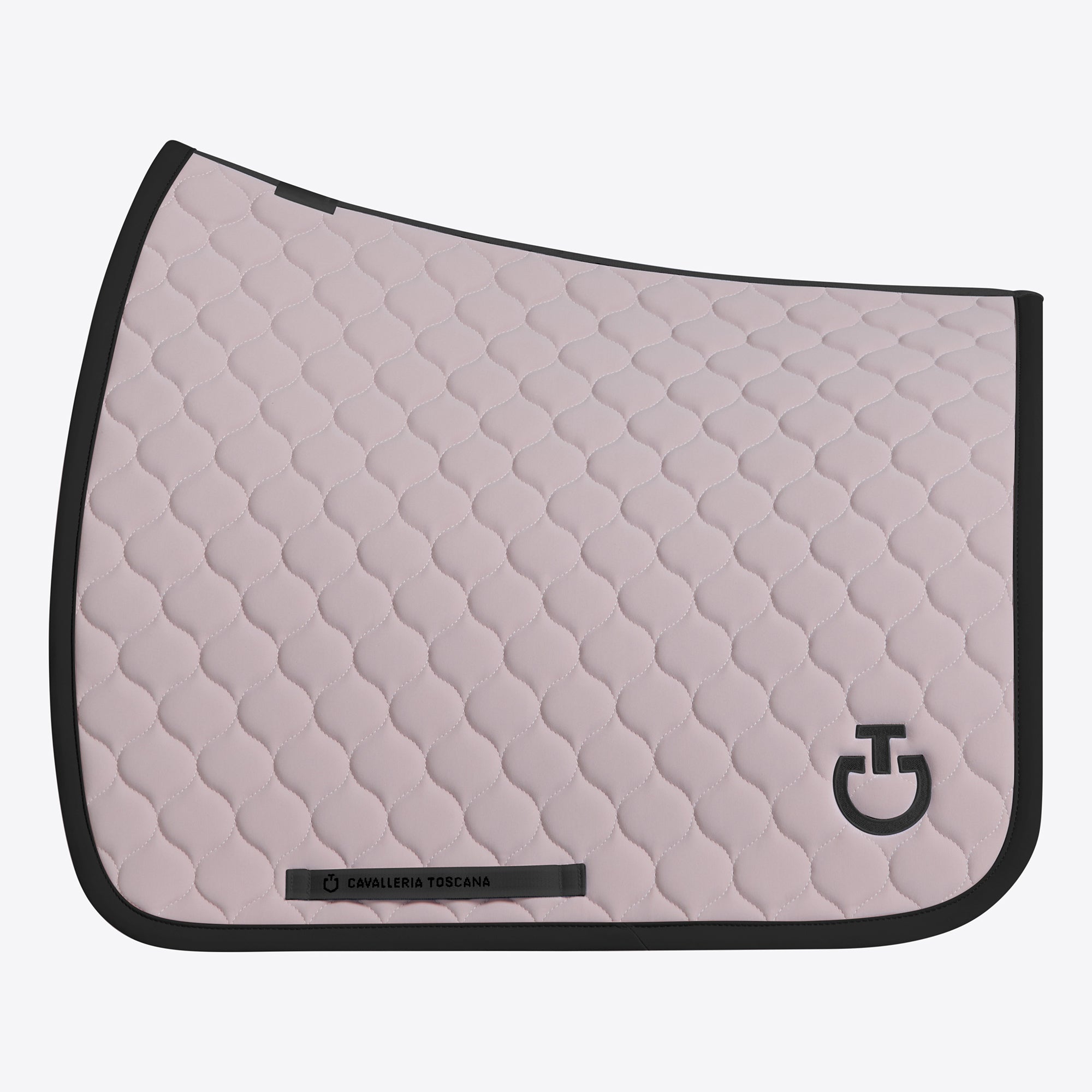 Tapis de selle Circular Rose bord noir DRESSAGE - CAVALLERIA TOSCANA