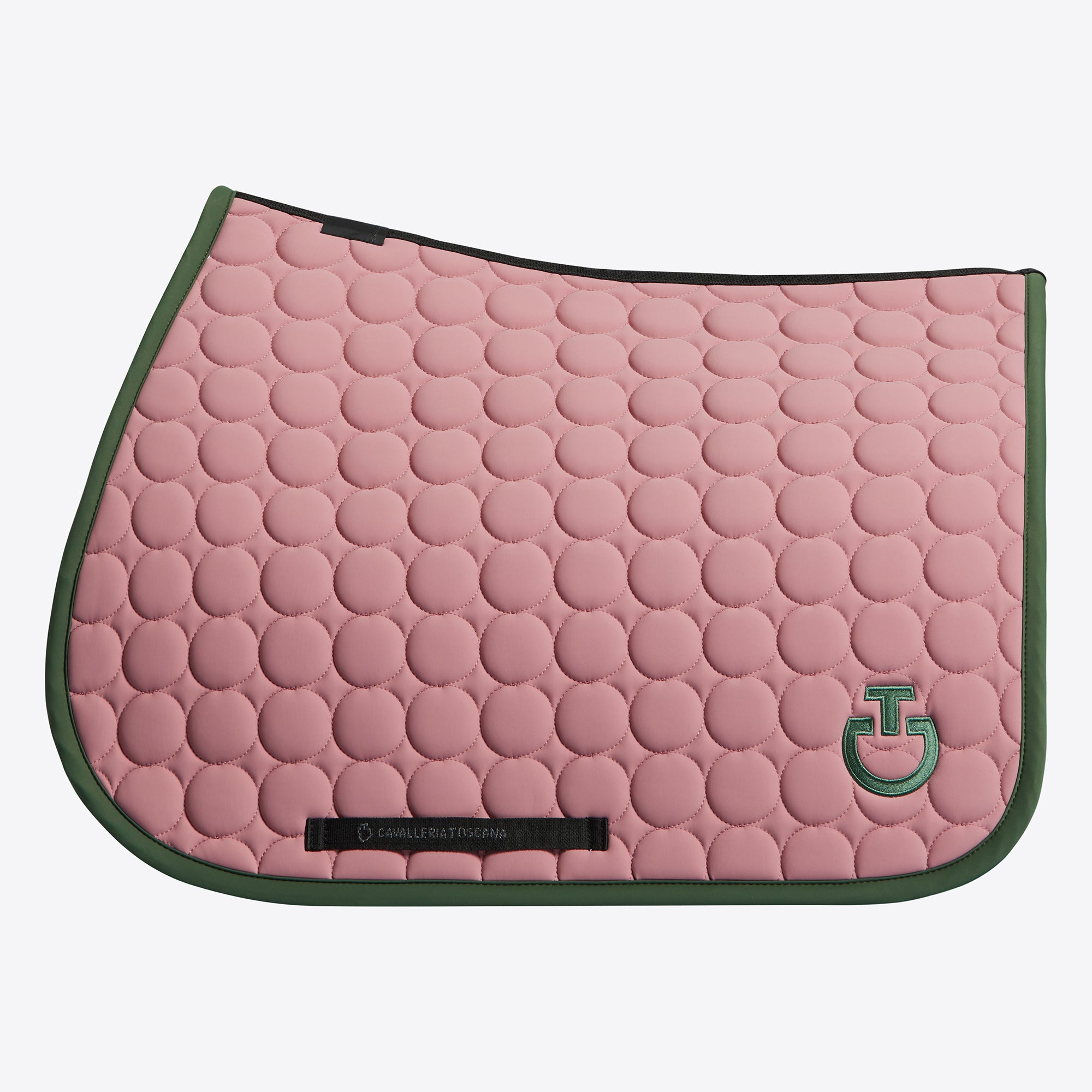 Circle Quilted Anthracite saddle pad - CAVALLERIA TOSCANA