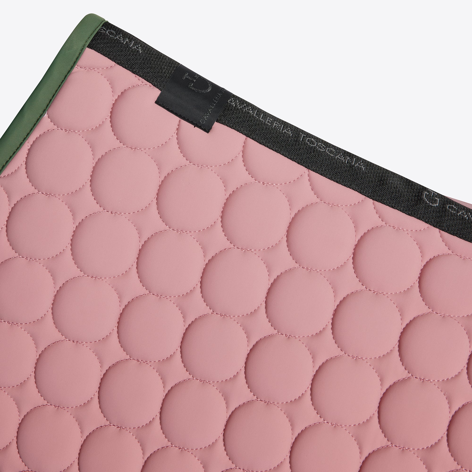 Circle Quilted Anthracite saddle pad - CAVALLERIA TOSCANA