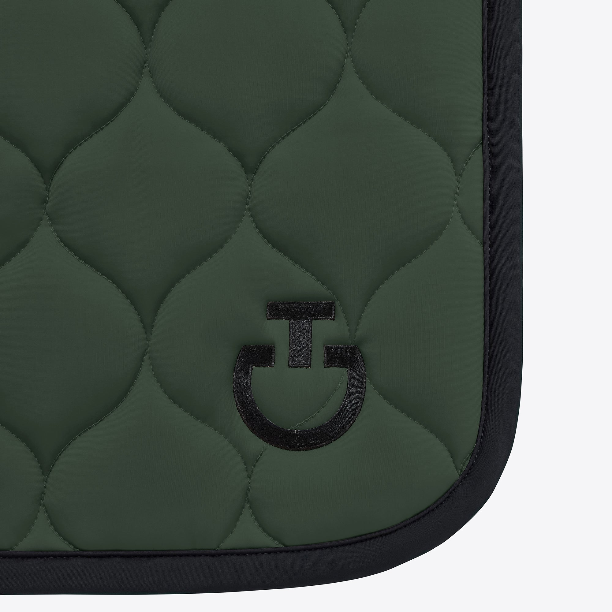 Tapis de selle New Circular Kaki logo Noir CSO - CAVALLERIA TOSCANA