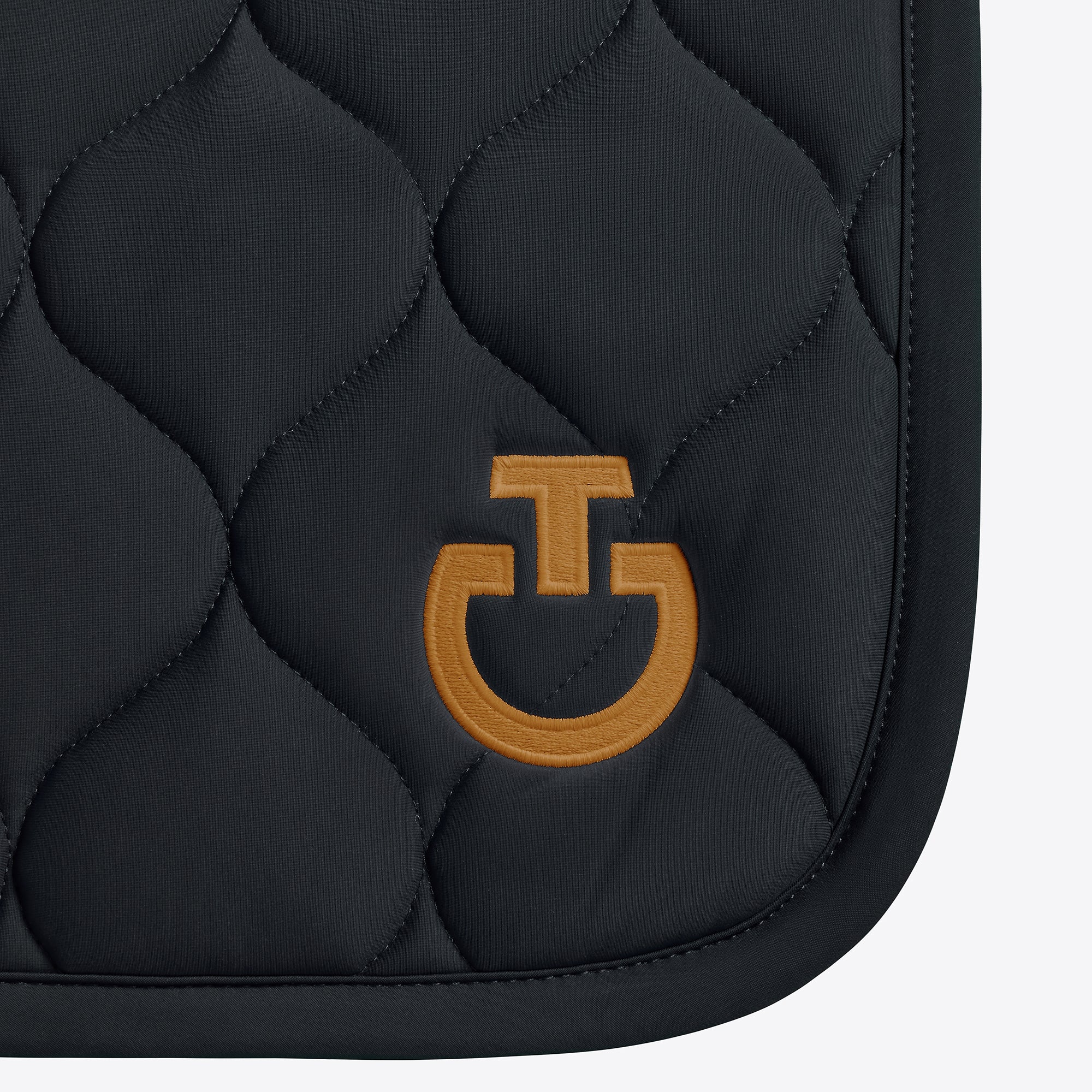 Tapis de selle New Circular Noir logo camel CSO - CAVALLERIA TOSCANA