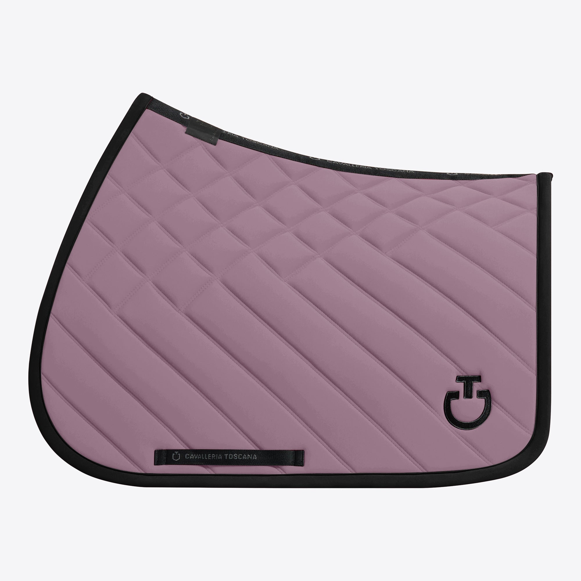 Tapis Diamond & Lines Rose et Noir CSO - CAVALLERIA TOSCANA